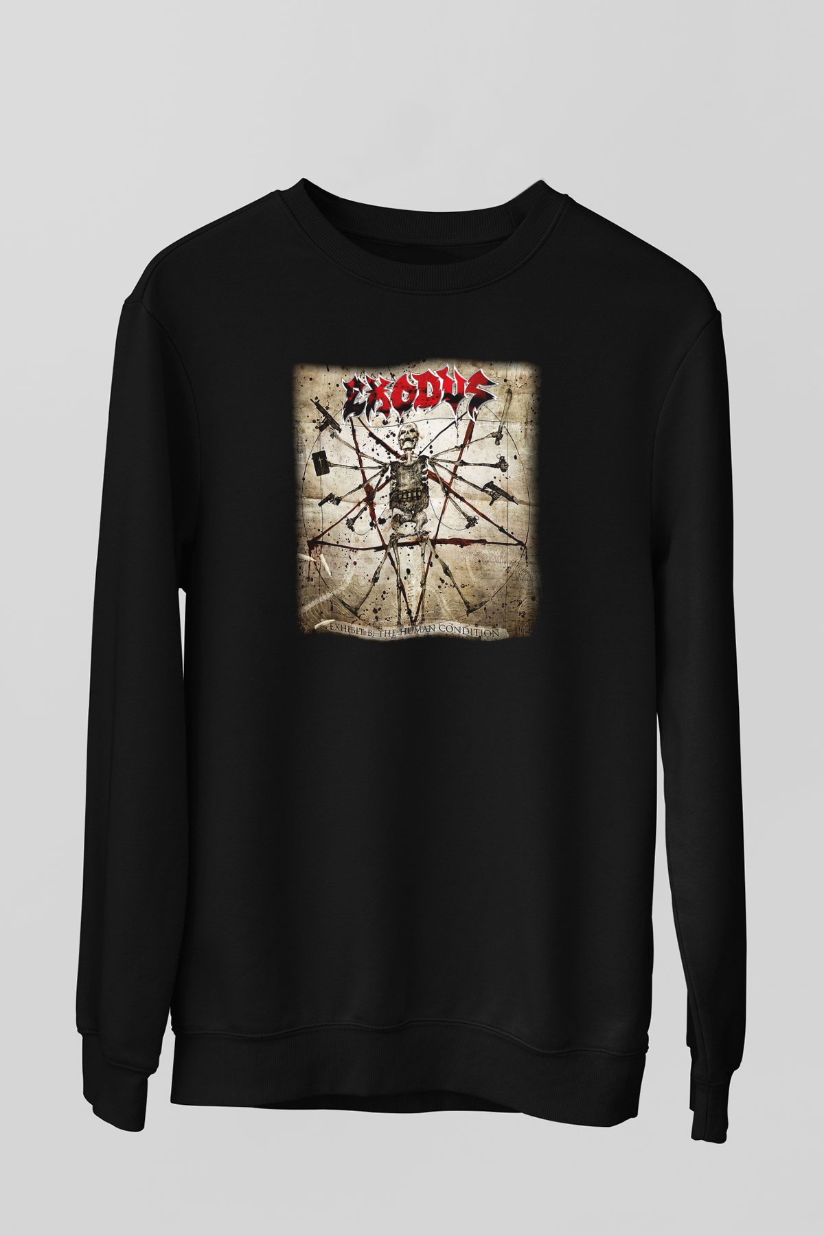 Exodus Siyah Unisex Sweatshirt