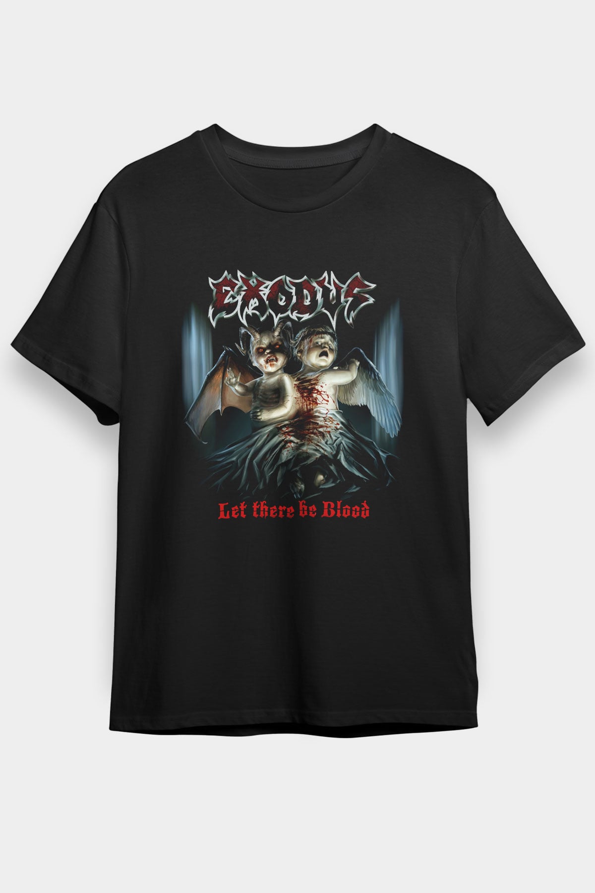 Exodus Siyah Unisex Tişört T-Shirt - TişörtFabrikası