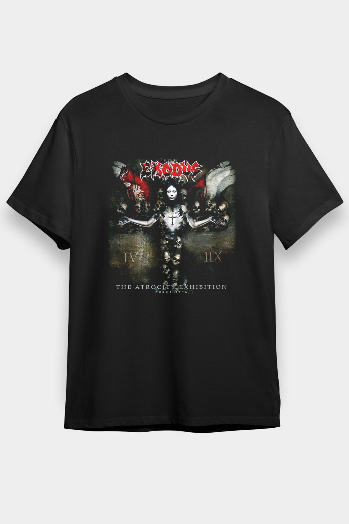 Exodus Siyah Unisex Tişört T-Shirt - TişörtFabrikası