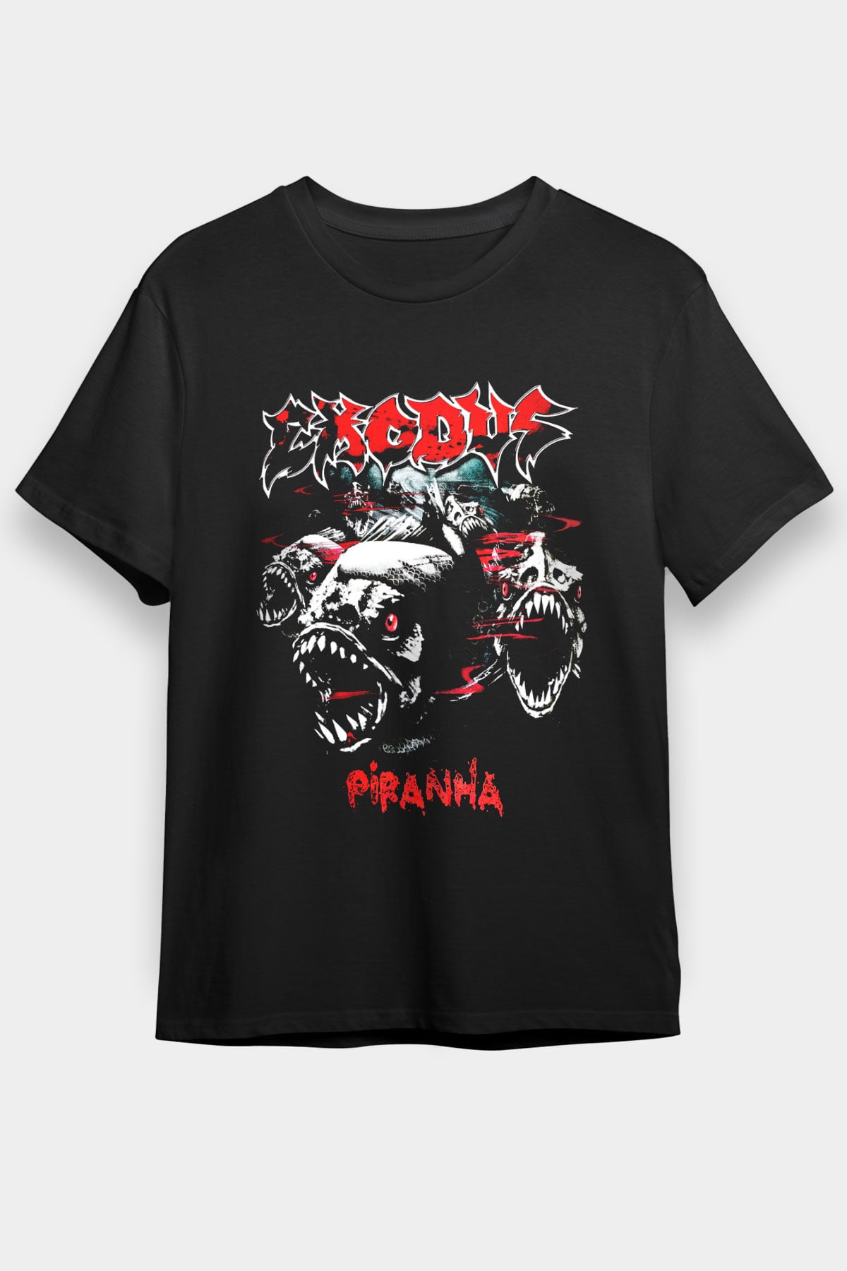 Exodus Siyah Unisex Tişört T-Shirt - TişörtFabrikası