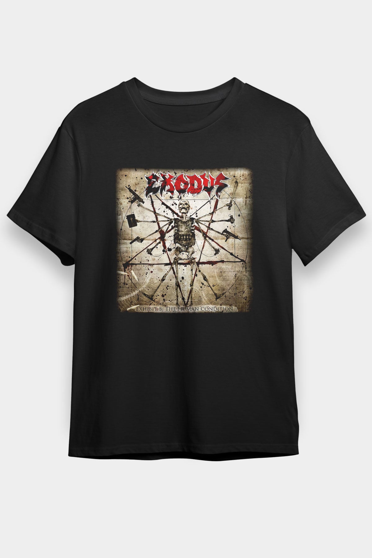 Exodus Siyah Unisex Tişört T-Shirt - TişörtFabrikası