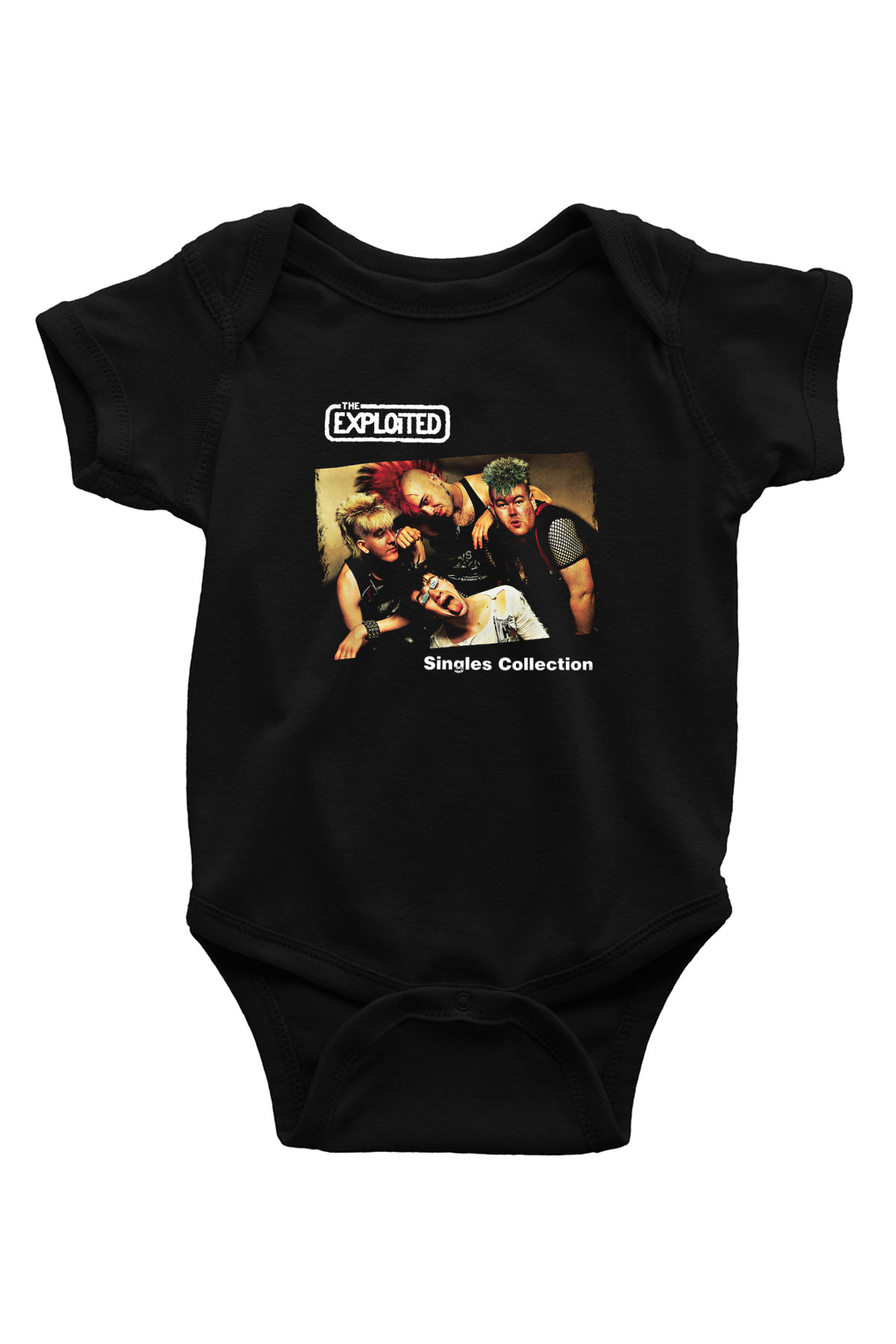 Exploited Baskılı Unisex Siyah Bebek Body - Zıbın