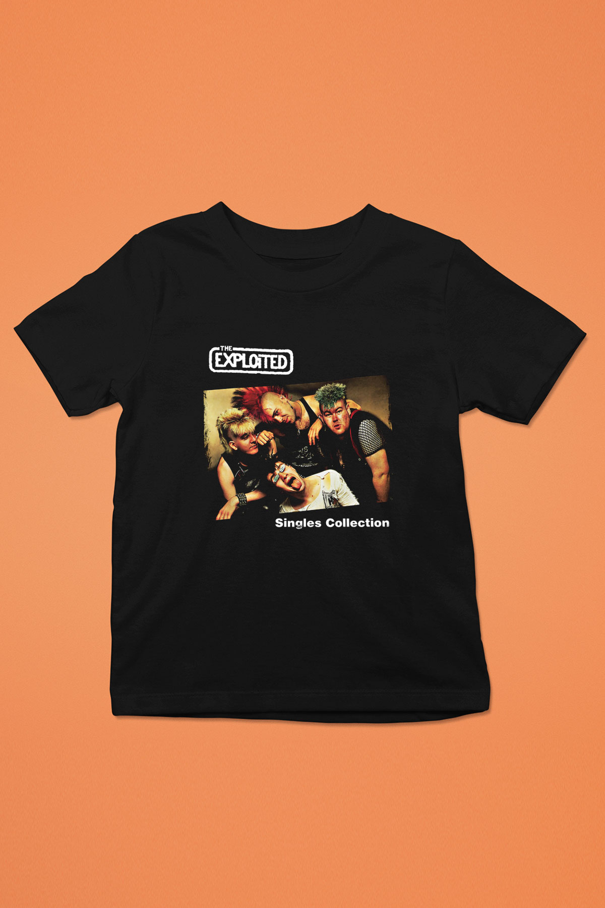 Exploited Baskılı Unisex Siyah Çocuk Tişört