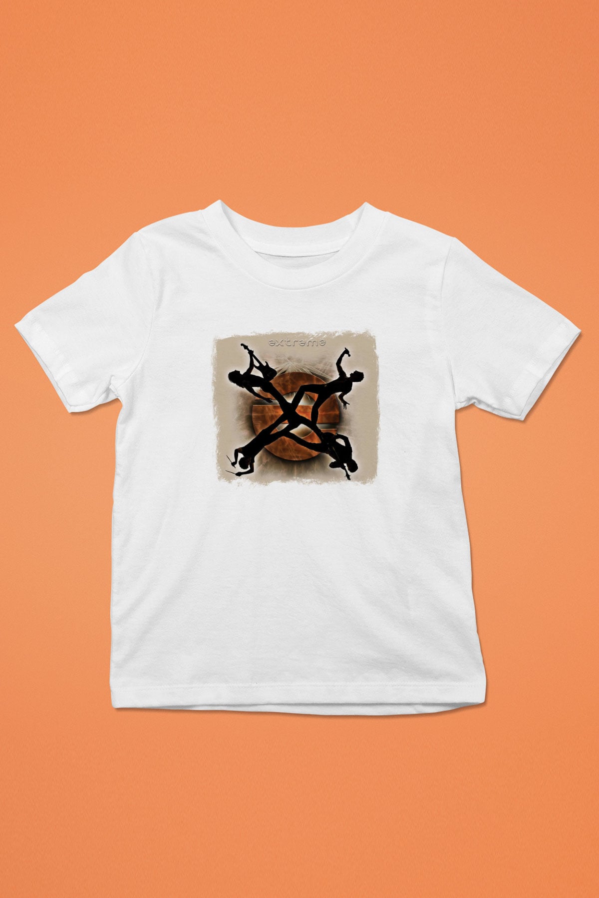 Extreme Baskılı Unisex Beyaz Çocuk Tişört