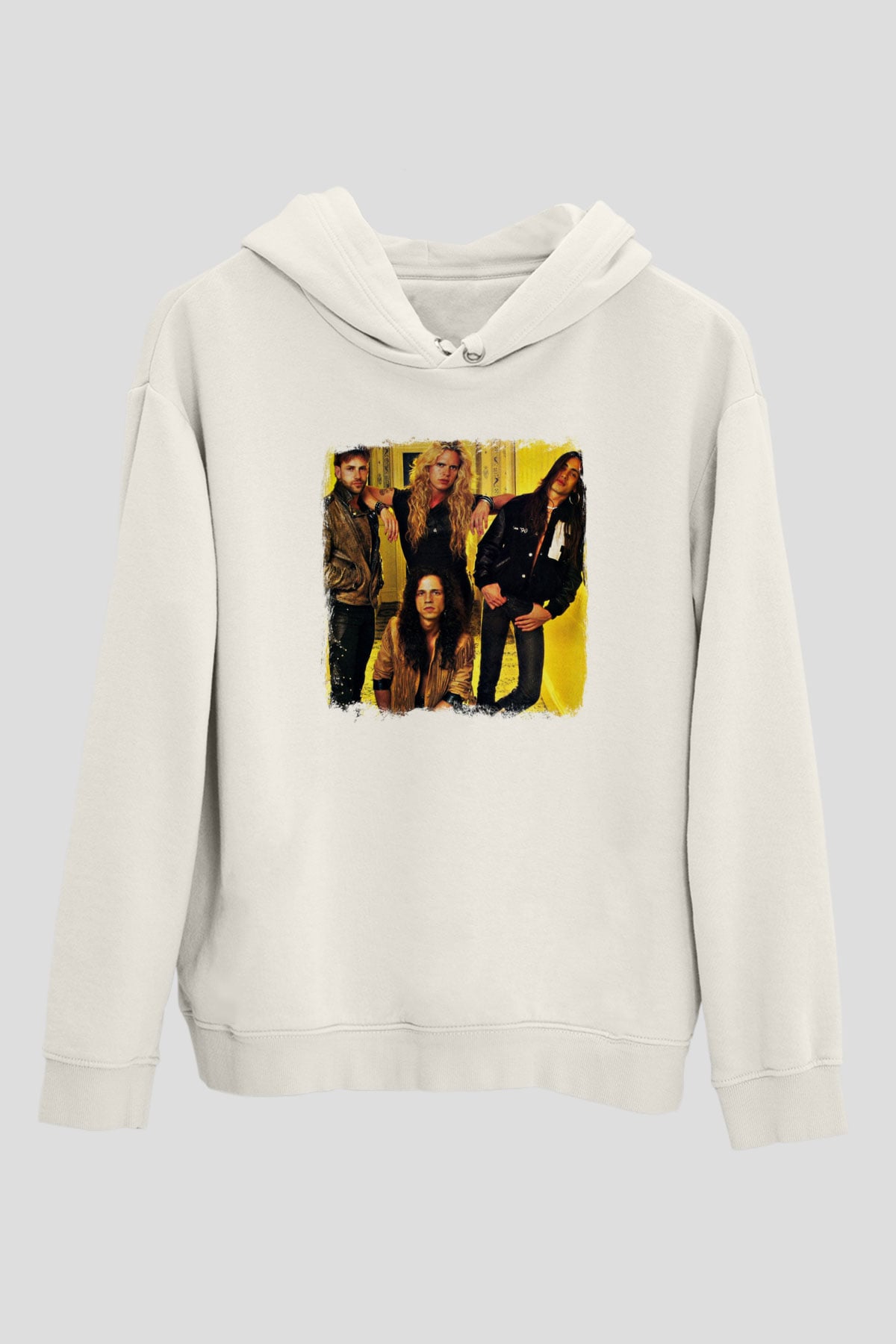 Extreme Baskılı Unisex Beyaz Hoodie