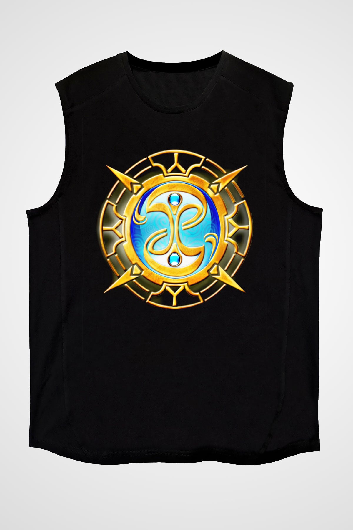 Fable Siyah Unisex Kolsuz Tişört