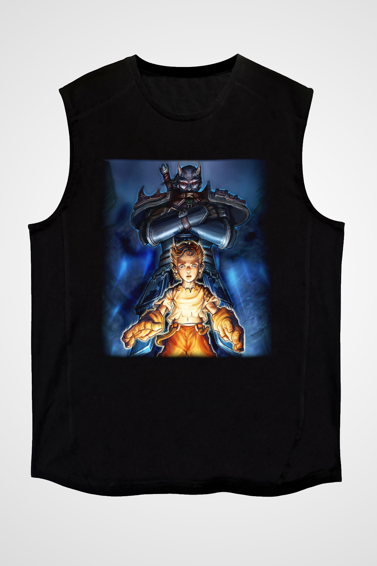 Fable Siyah Unisex Kolsuz Tişört