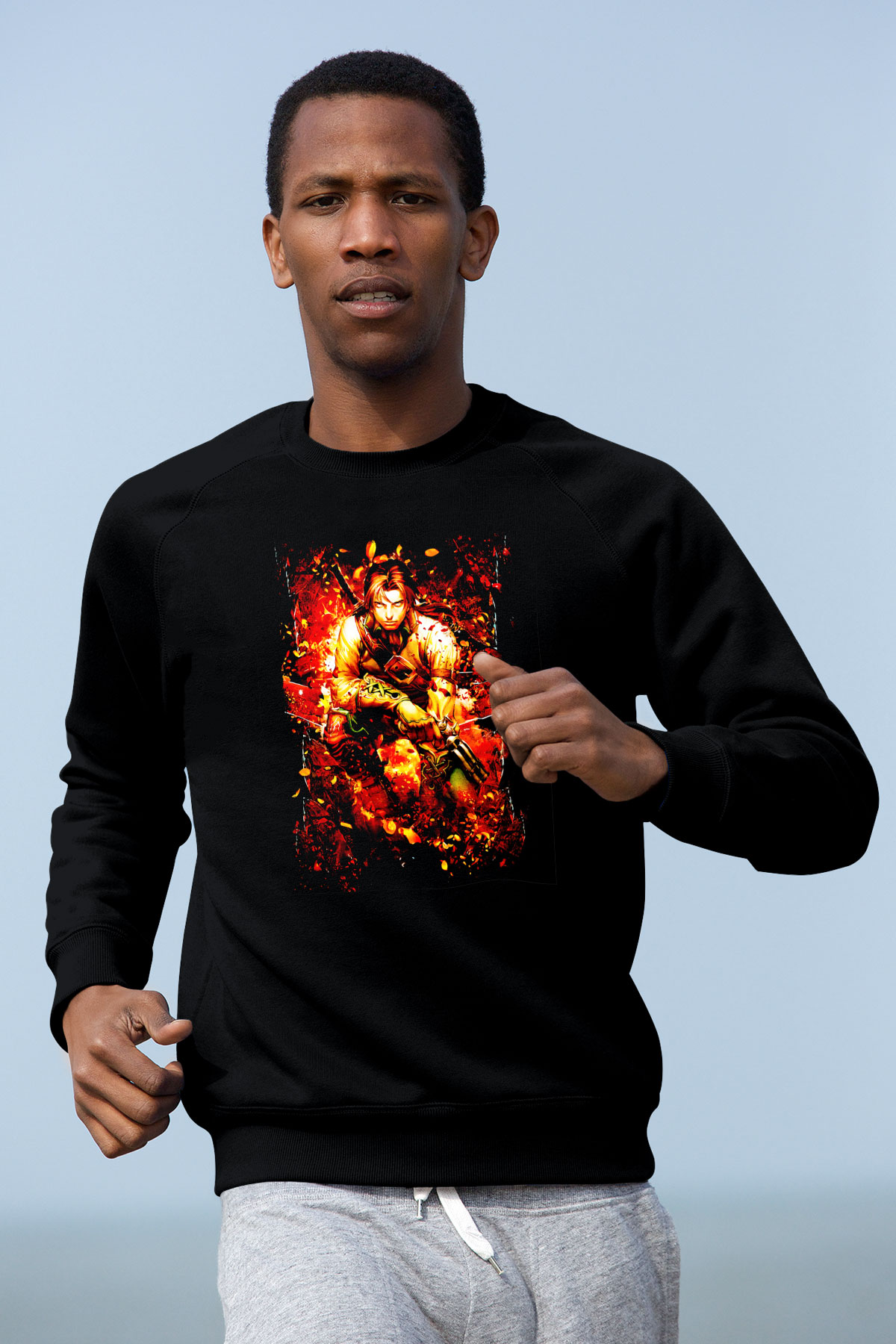 Fable Siyah Unisex Sweatshirt