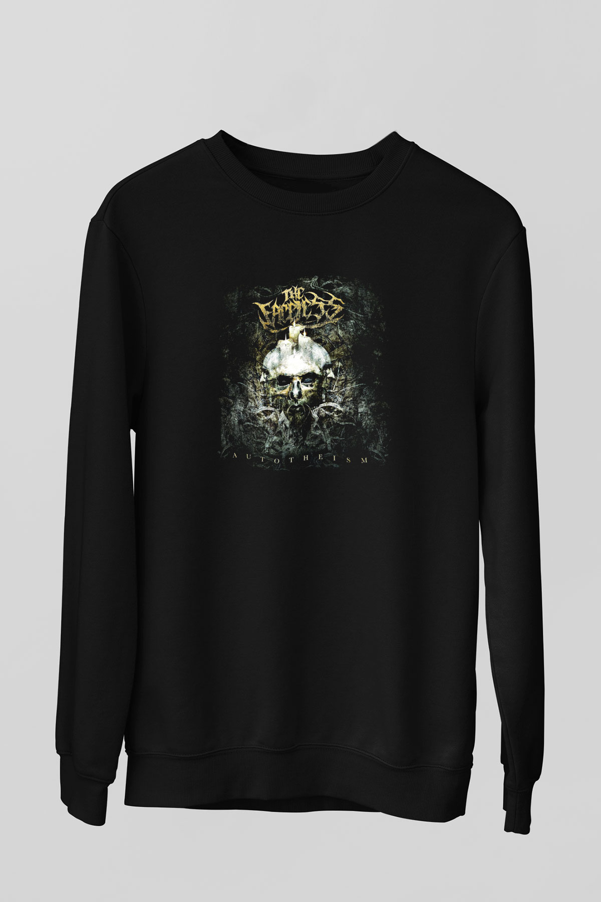 Faceless (The) Baskılı Unisex Siyah Sweatshirt