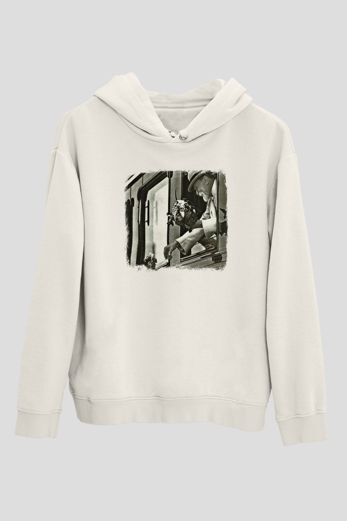 Faith No More Baskılı Unisex Beyaz Hoodie