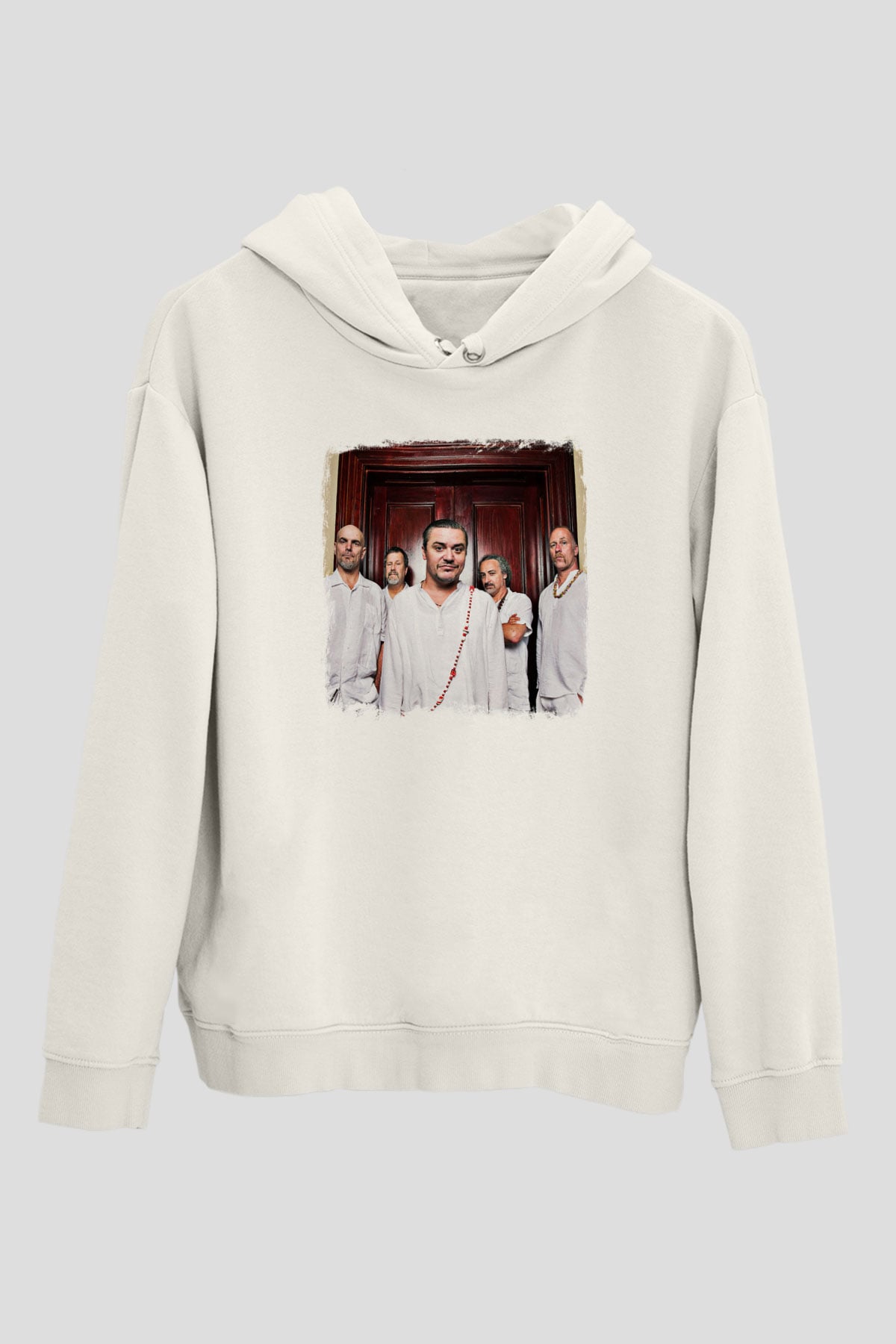 Faith No More Baskılı Unisex Beyaz Hoodie