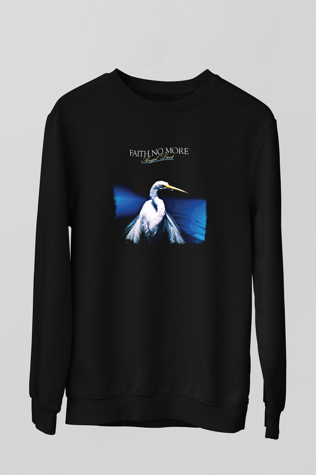 Faith No More Baskılı Unisex Siyah Sweatshirt