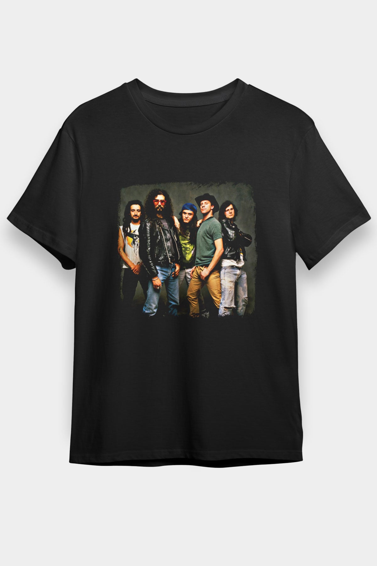 Faith No More Baskılı Unisex Siyah Tişört