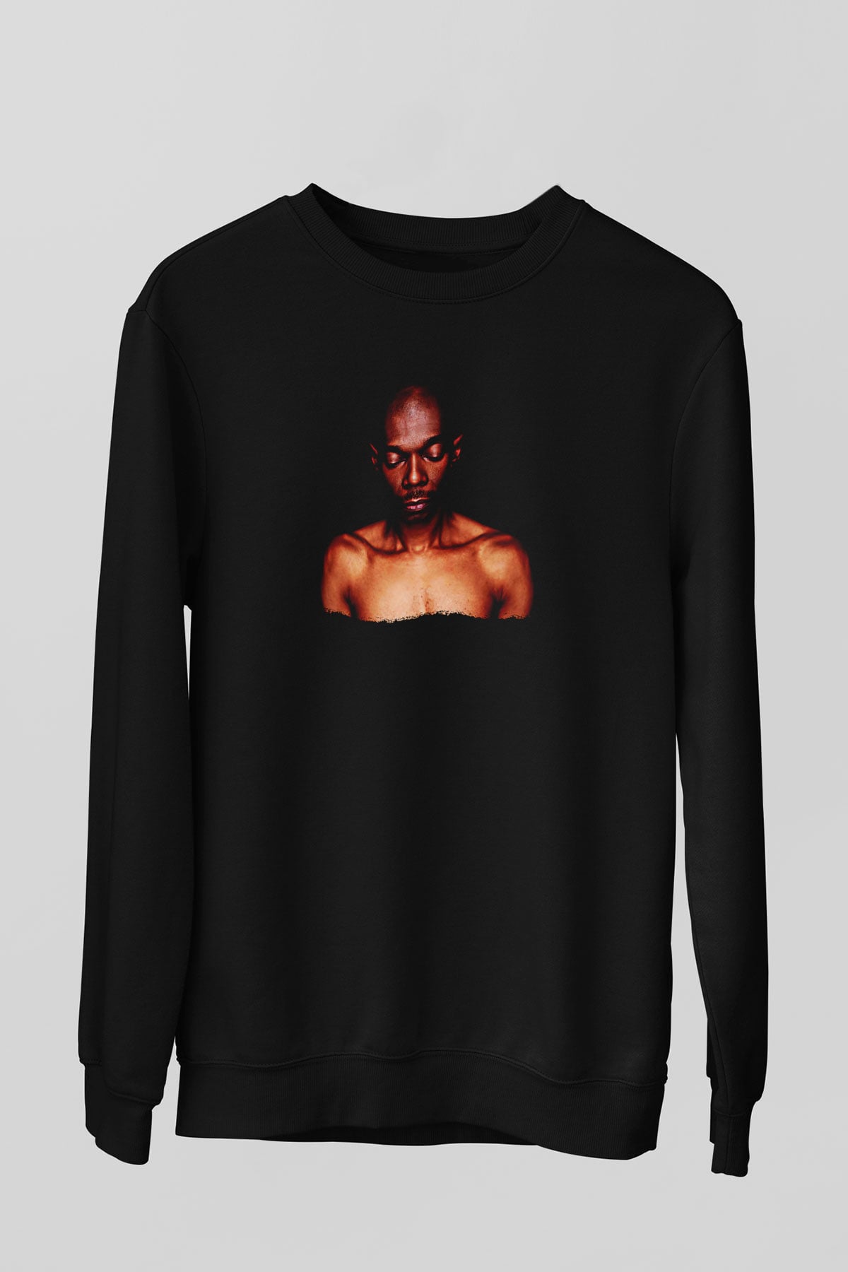 Faithless Baskılı Unisex Siyah Sweatshirt