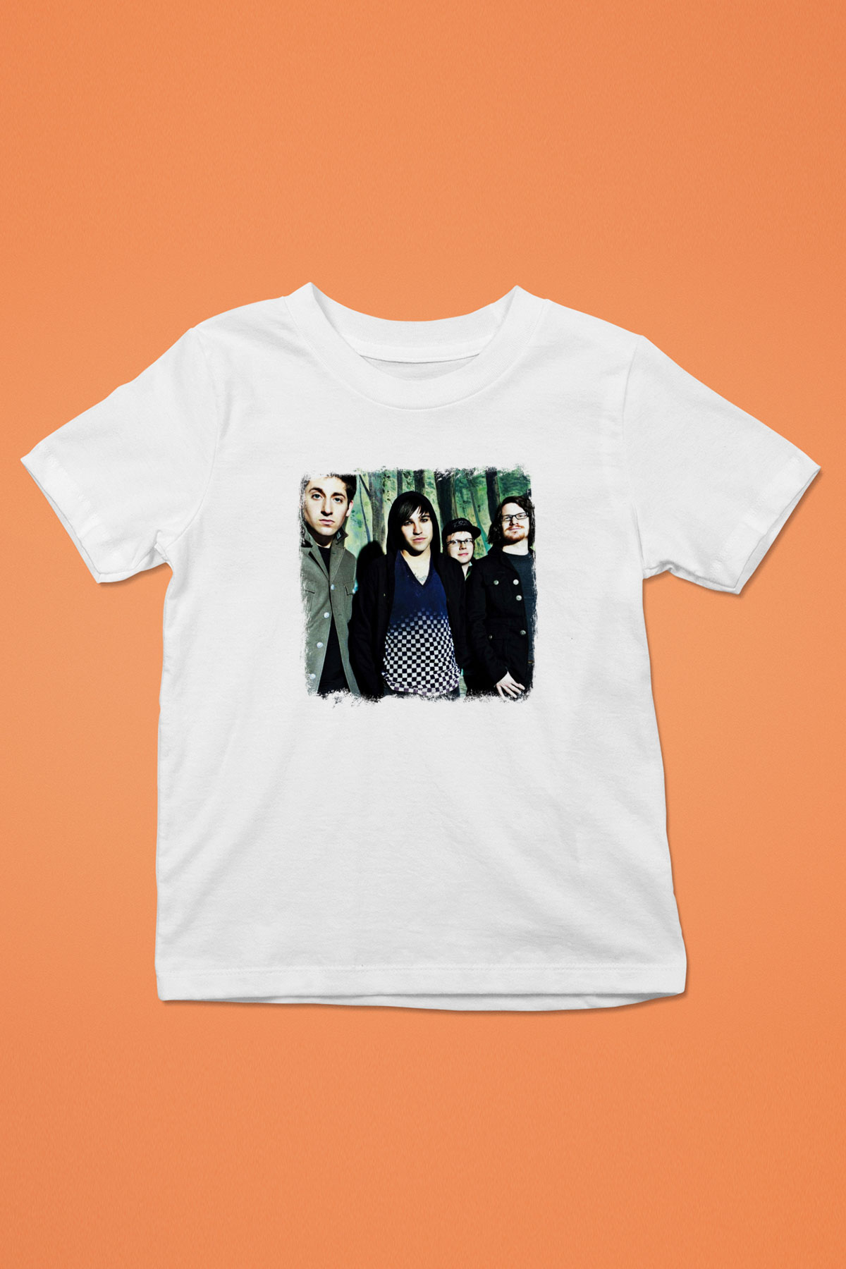 Fall Out Boy Baskılı Unisex Beyaz Çocuk Tişört