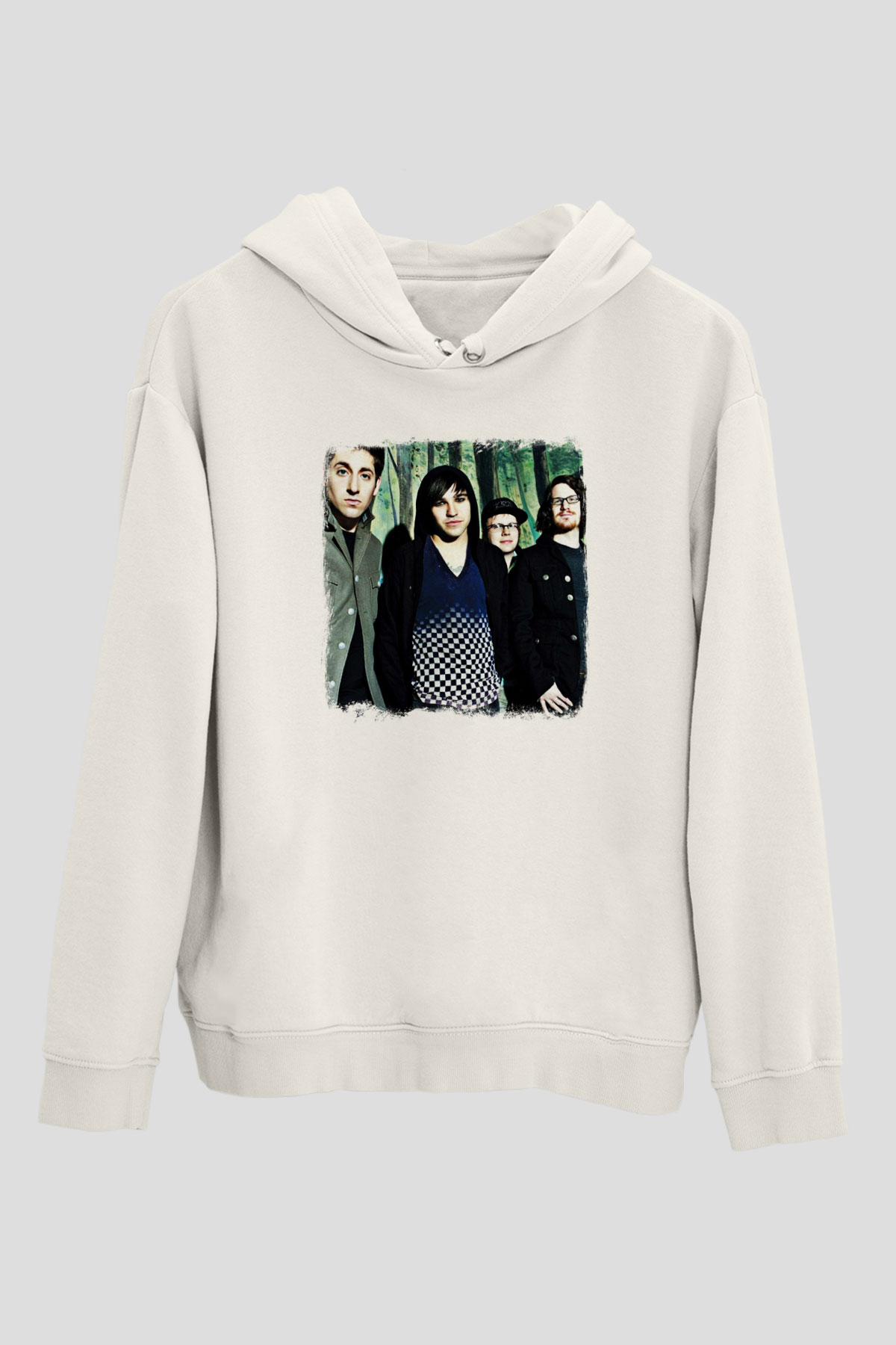 Fall Out Boy Baskılı Unisex Beyaz Hoodie