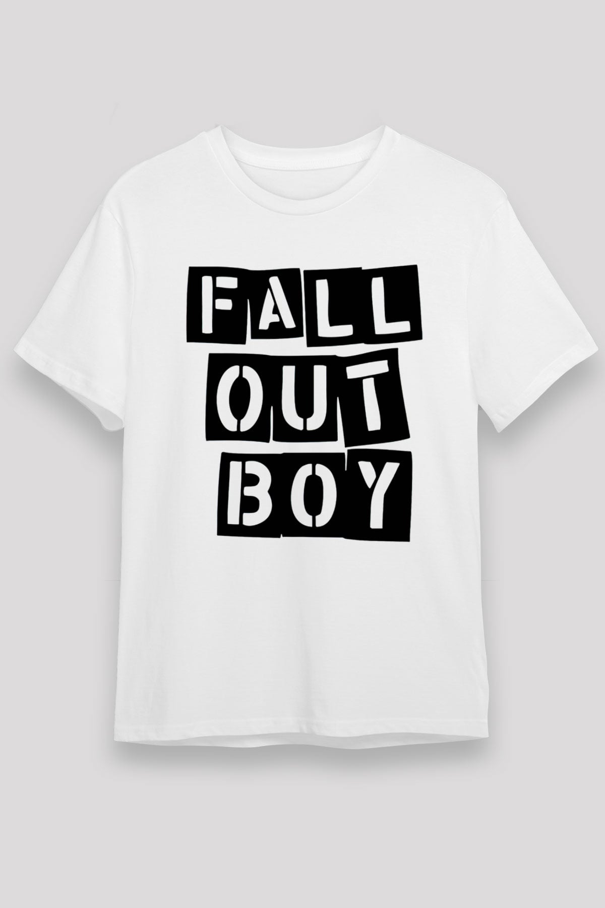 Fall Out Boy Beyaz Unisex Tişört T-Shirt - TişörtFabrikası