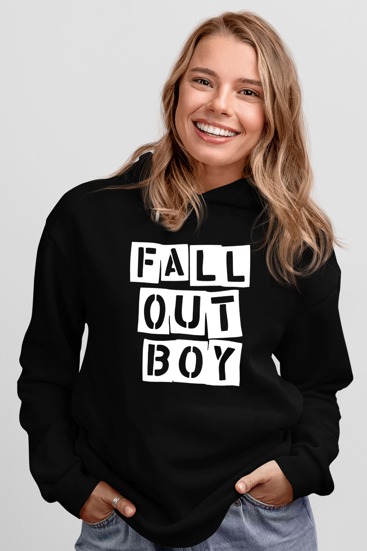 Fall Out Boy Siyah Unisex Hoodie