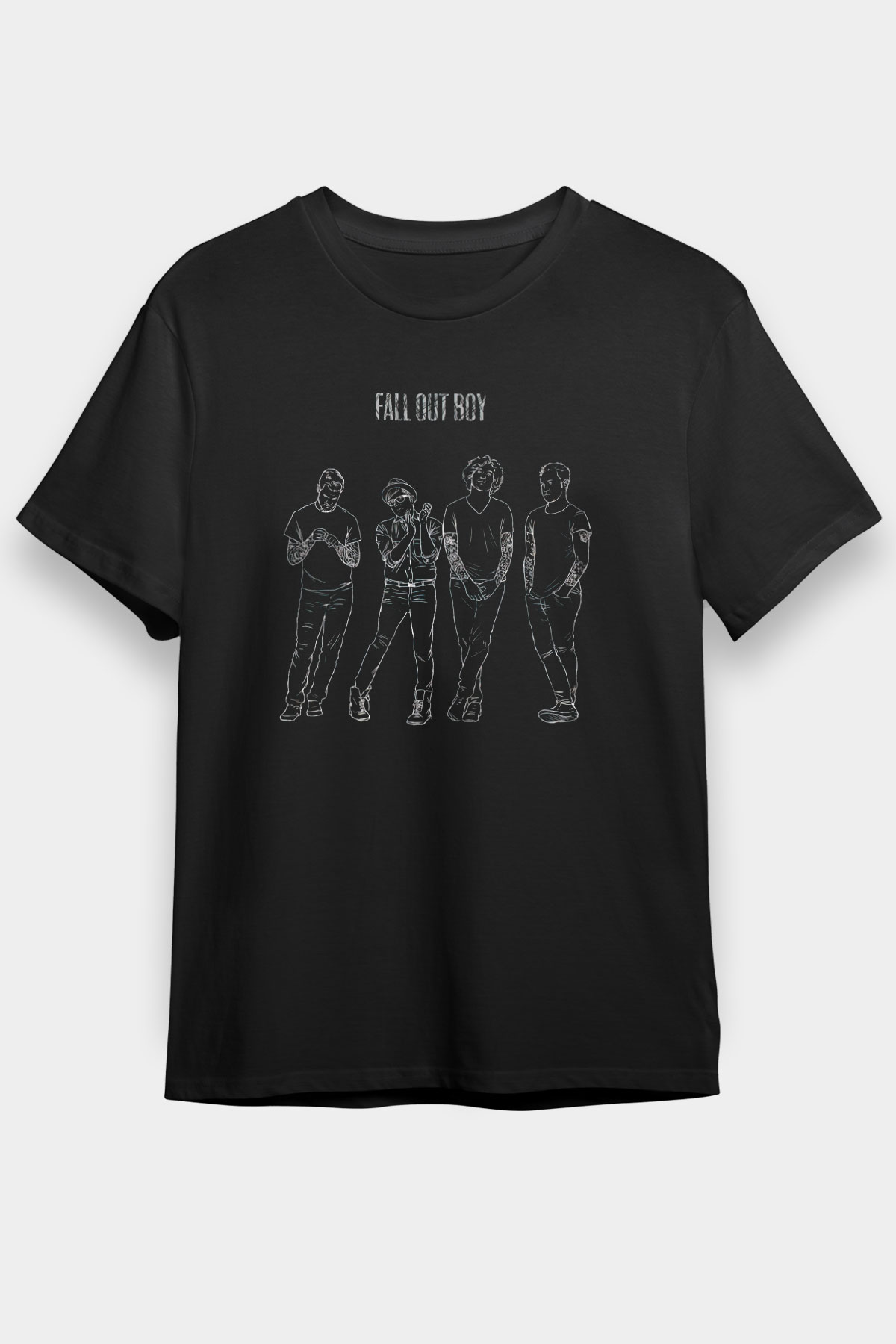 Fall Out Boy Siyah Unisex Tişört T-Shirt - TişörtFabrikası