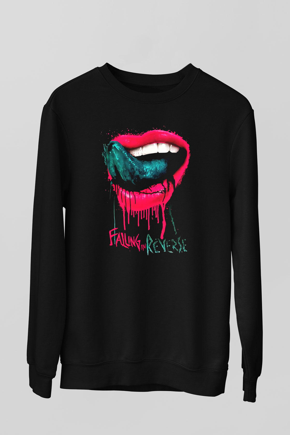 Falling In Reverse Siyah Unisex Sweatshirt