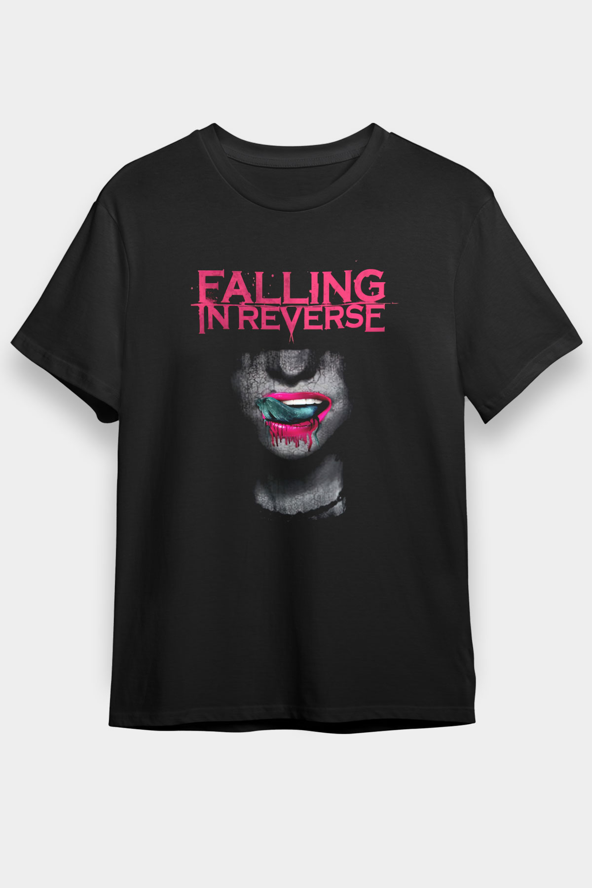 Falling In Reverse Siyah Unisex Tişört T-Shirt - TişörtFabrikası