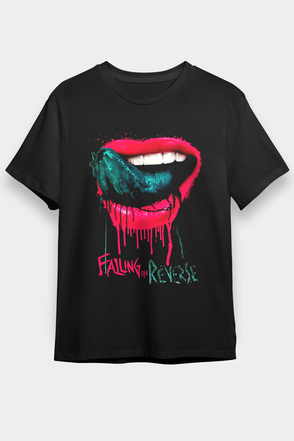 Falling In Reverse Siyah Unisex Tişört T-Shirt - TişörtFabrikası