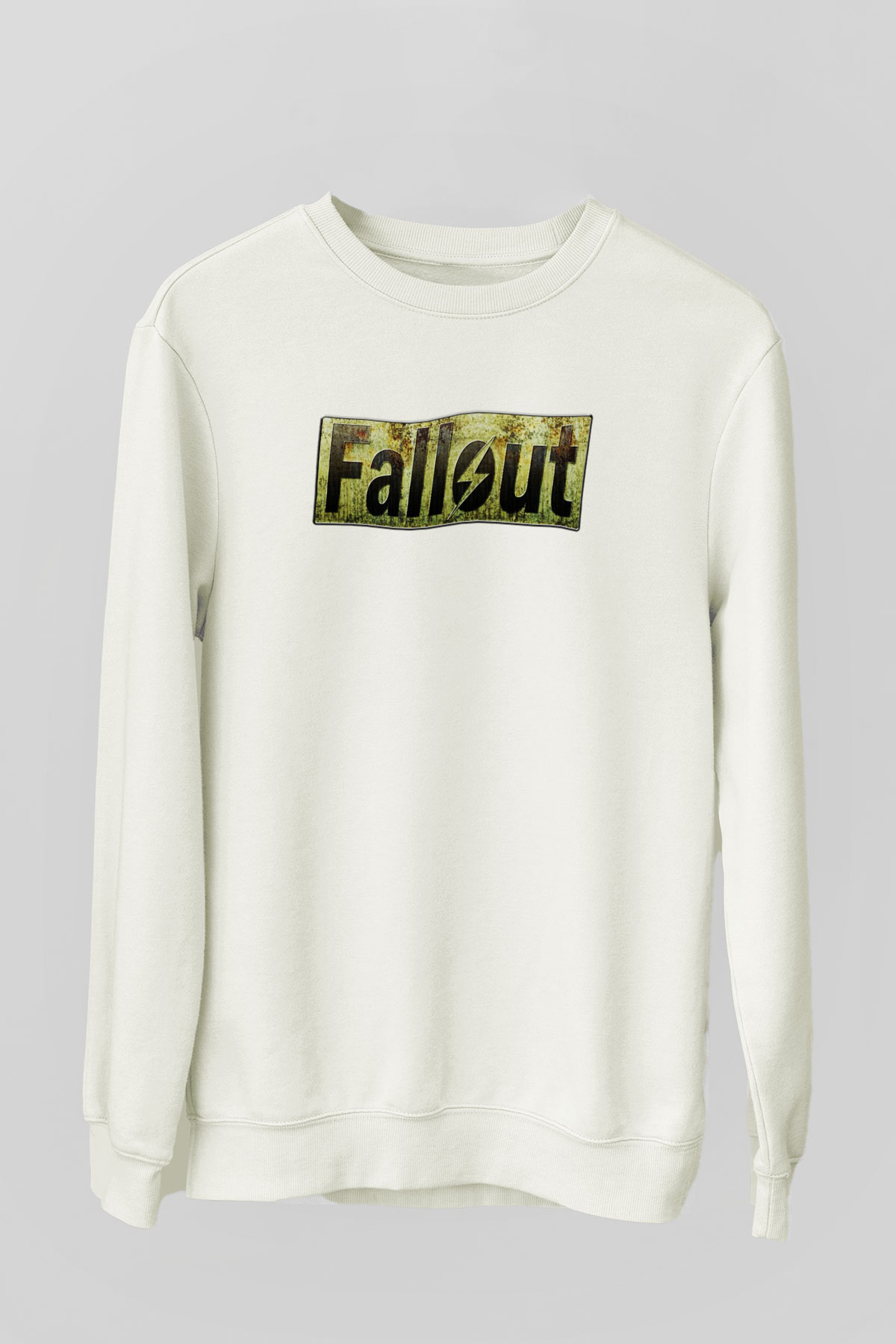 Fallout Beyaz Unisex Sweatshirt