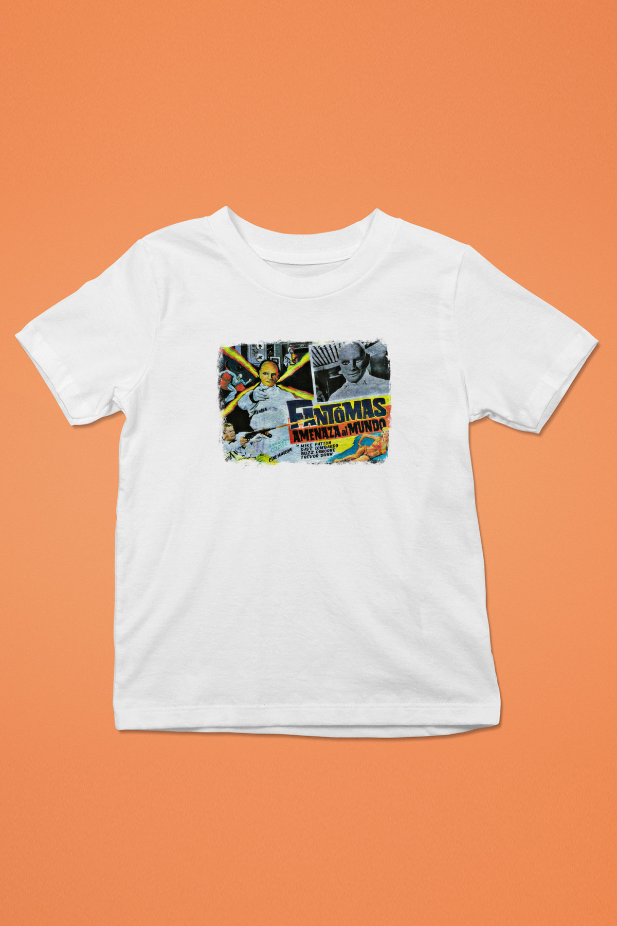 Fantomas Baskılı Unisex Beyaz Çocuk Tişört