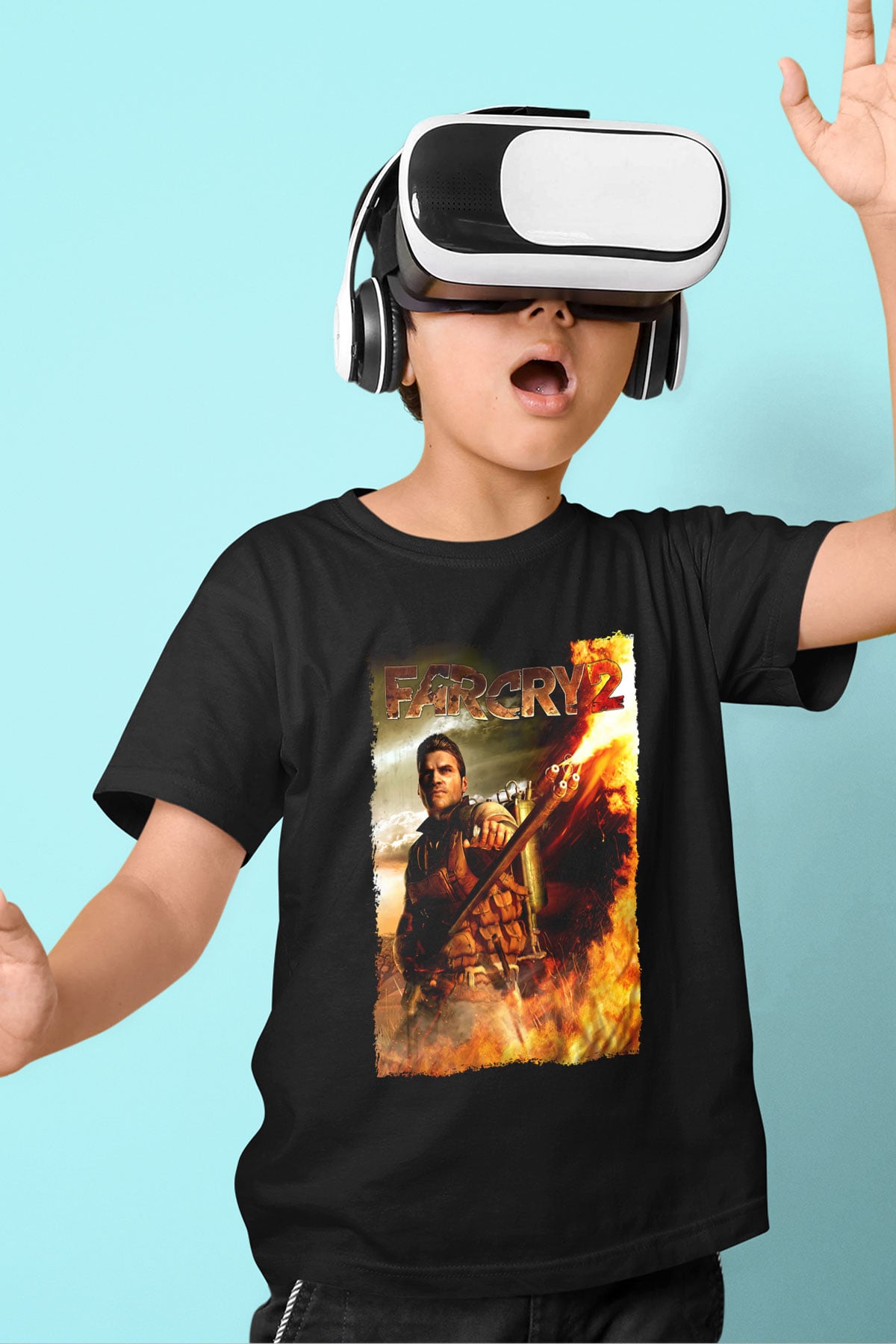 Far Cry Siyah Unisex Çocuk Tişört