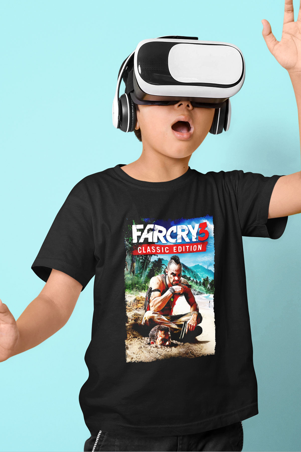 Far Cry Siyah Unisex Çocuk Tişört