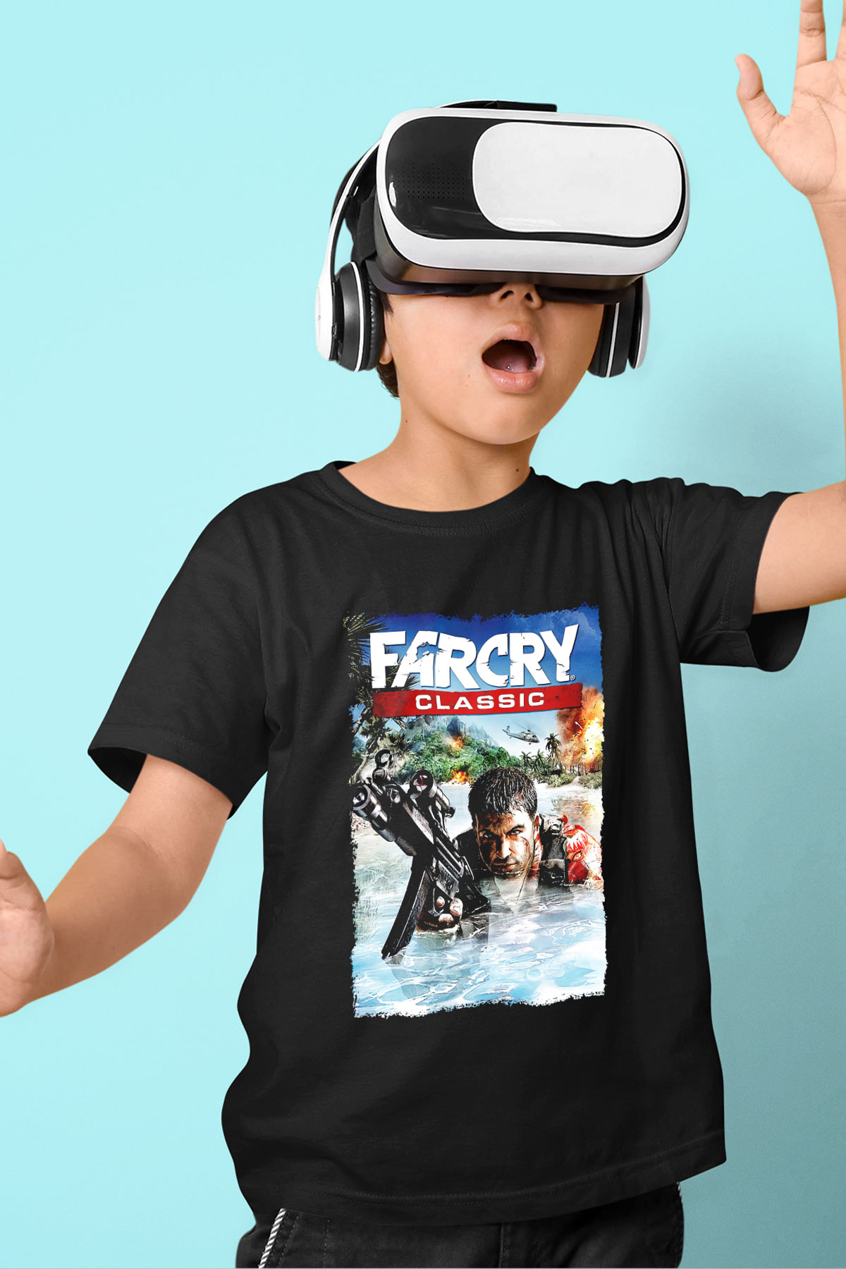 Far Cry Siyah Unisex Çocuk Tişört