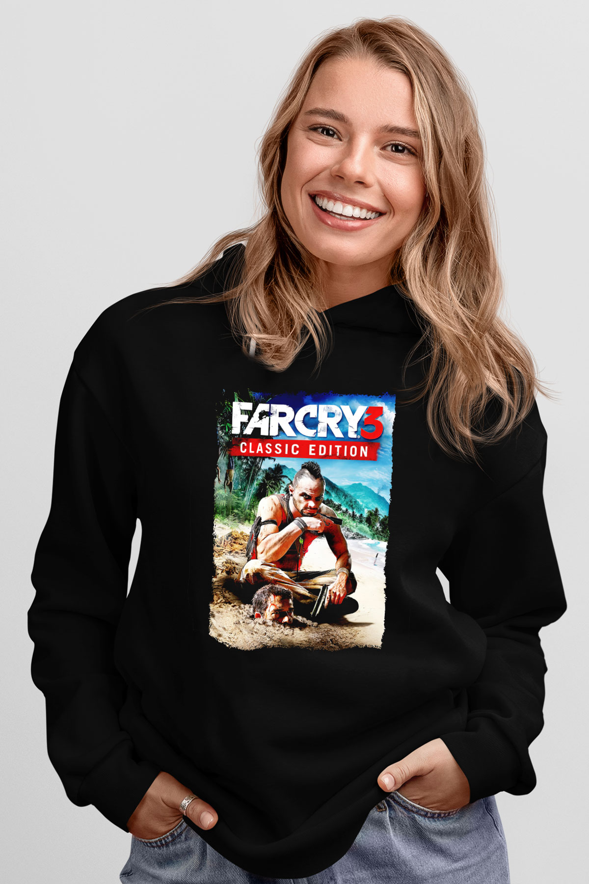 Far Cry Siyah Unisex Hoodie