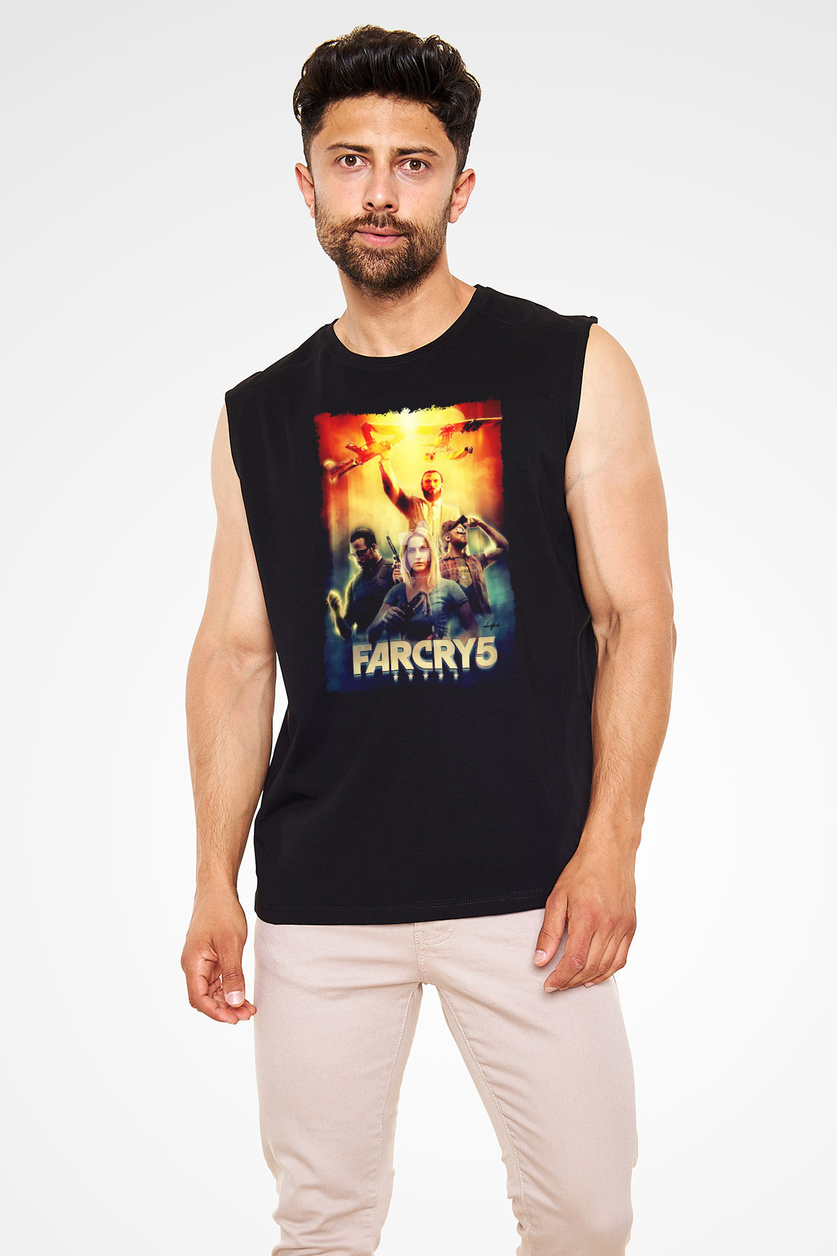 Far Cry Siyah Unisex Kolsuz Tişört