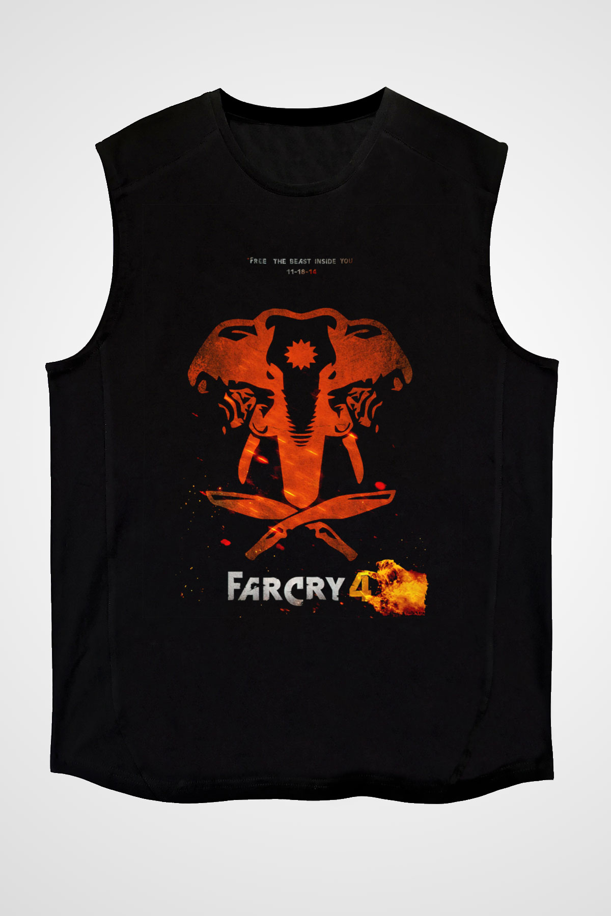 Far Cry Siyah Unisex Kolsuz Tişört