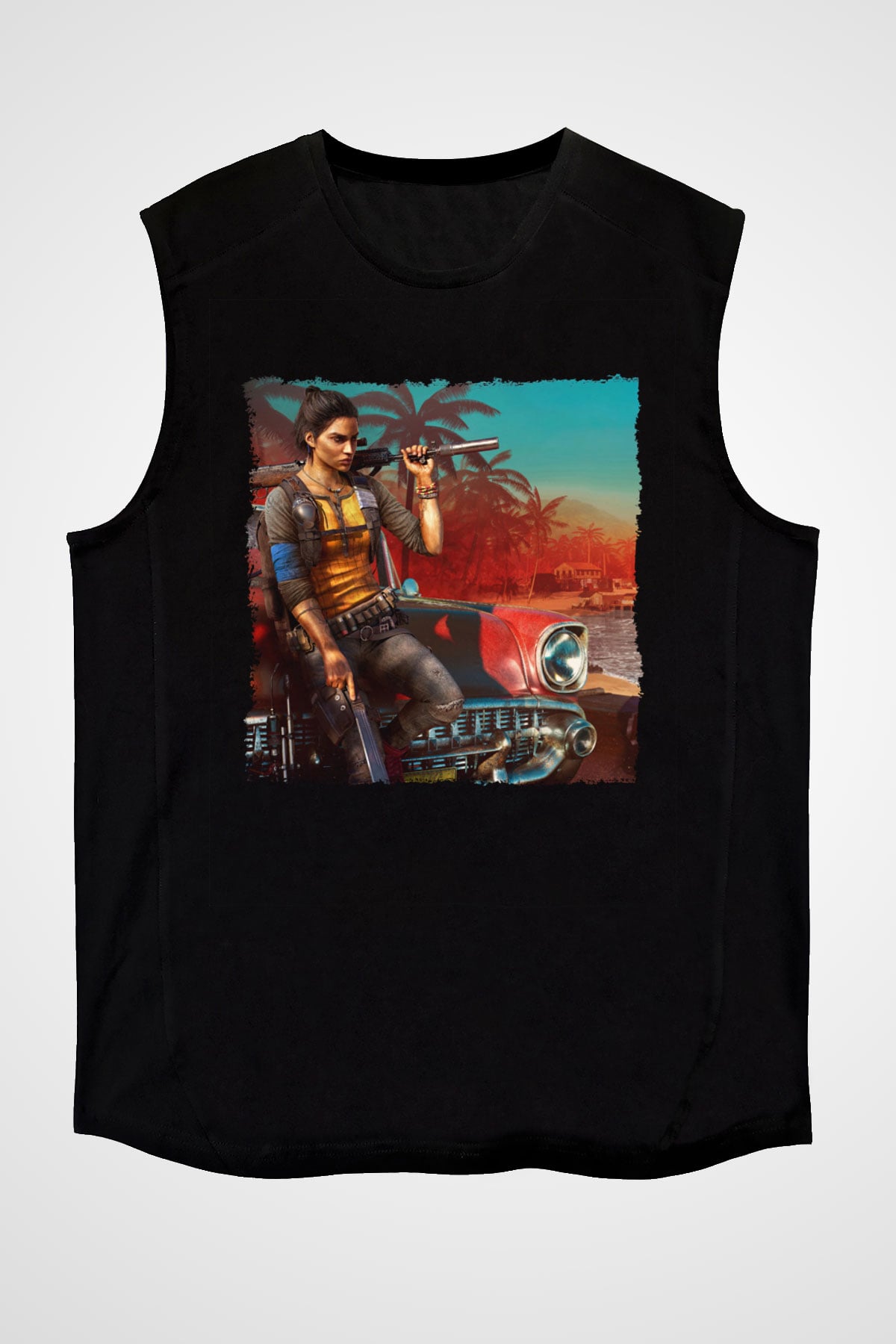 Far Cry Siyah Unisex Kolsuz Tişört