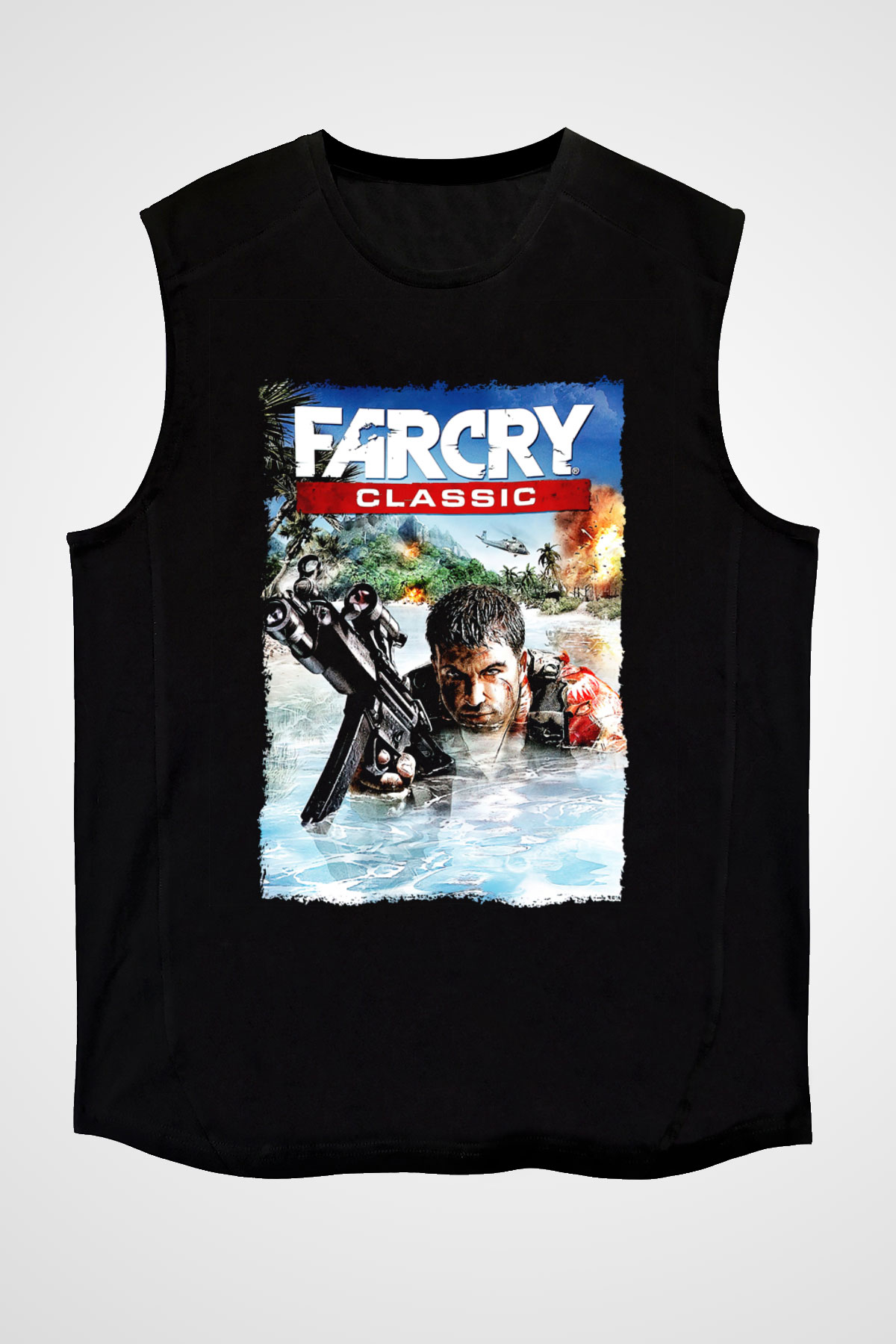 Far Cry Siyah Unisex Kolsuz Tişört