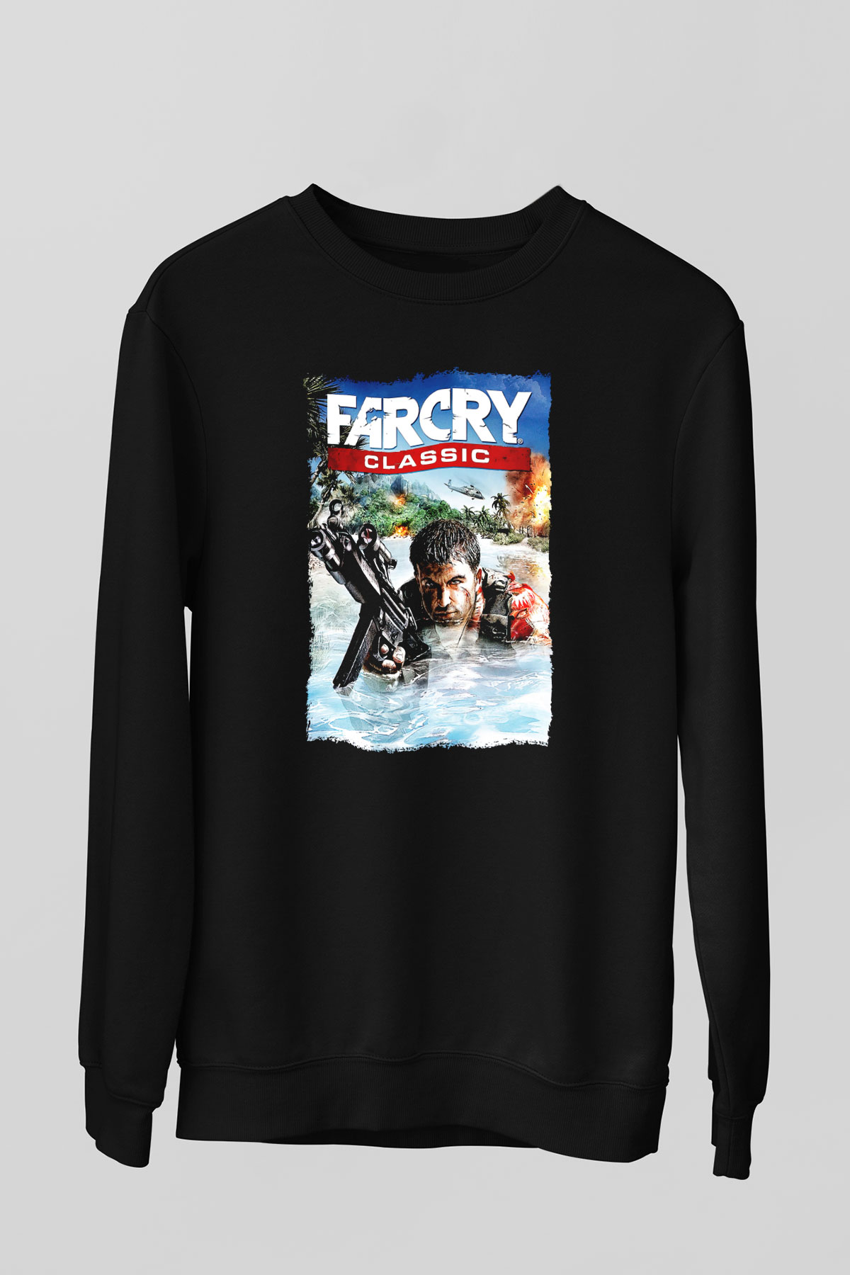 Far Cry Siyah Unisex Sweatshirt