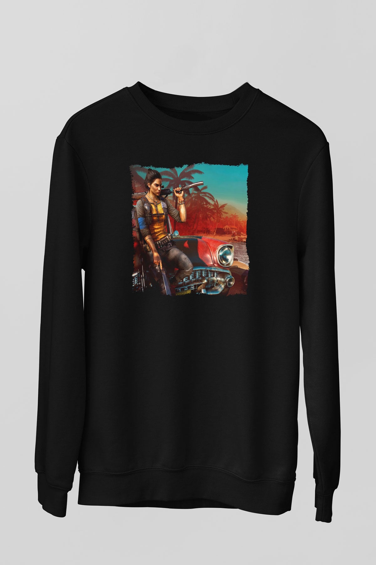 Far Cry Siyah Unisex Sweatshirt