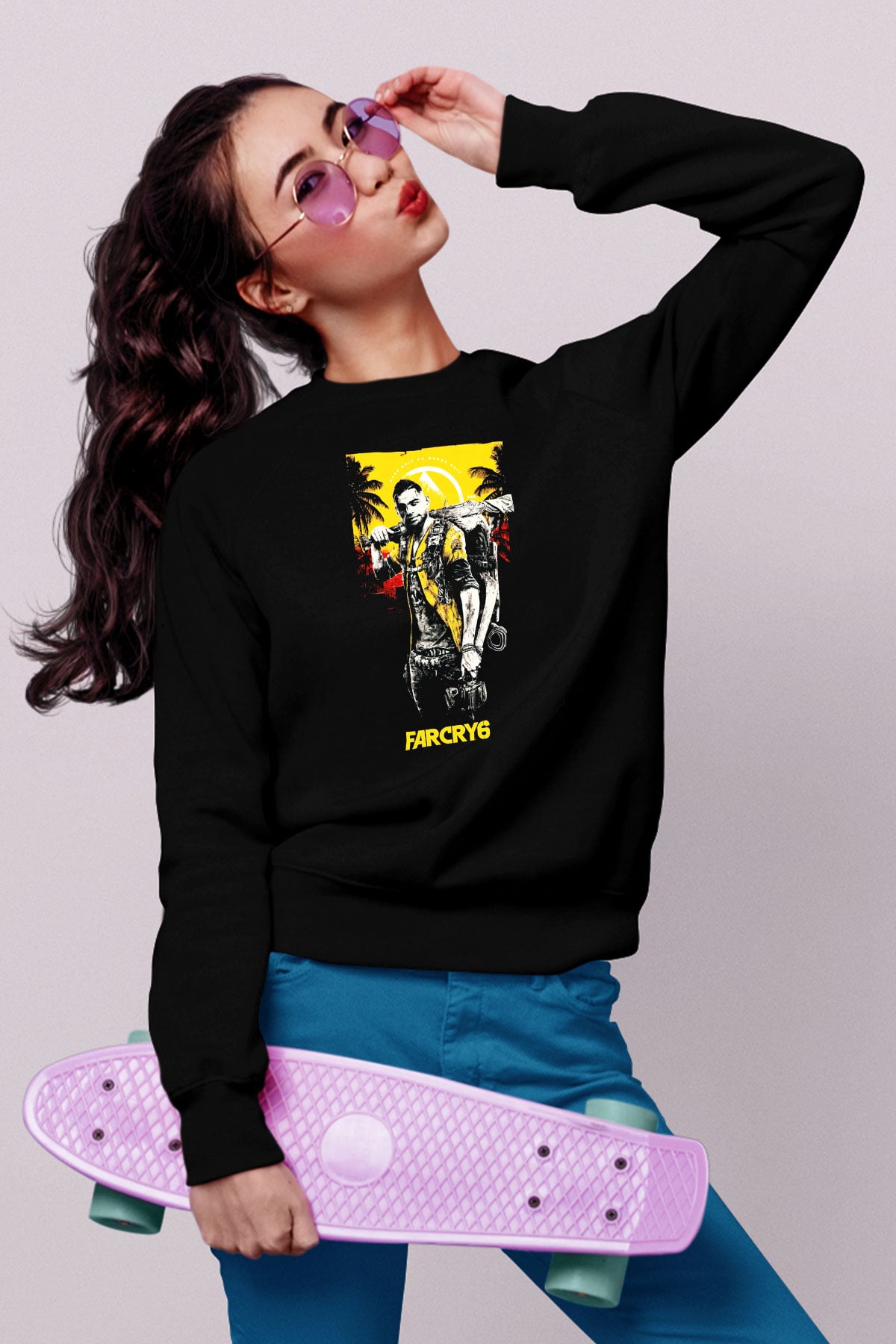Far Cry Siyah Unisex Sweatshirt