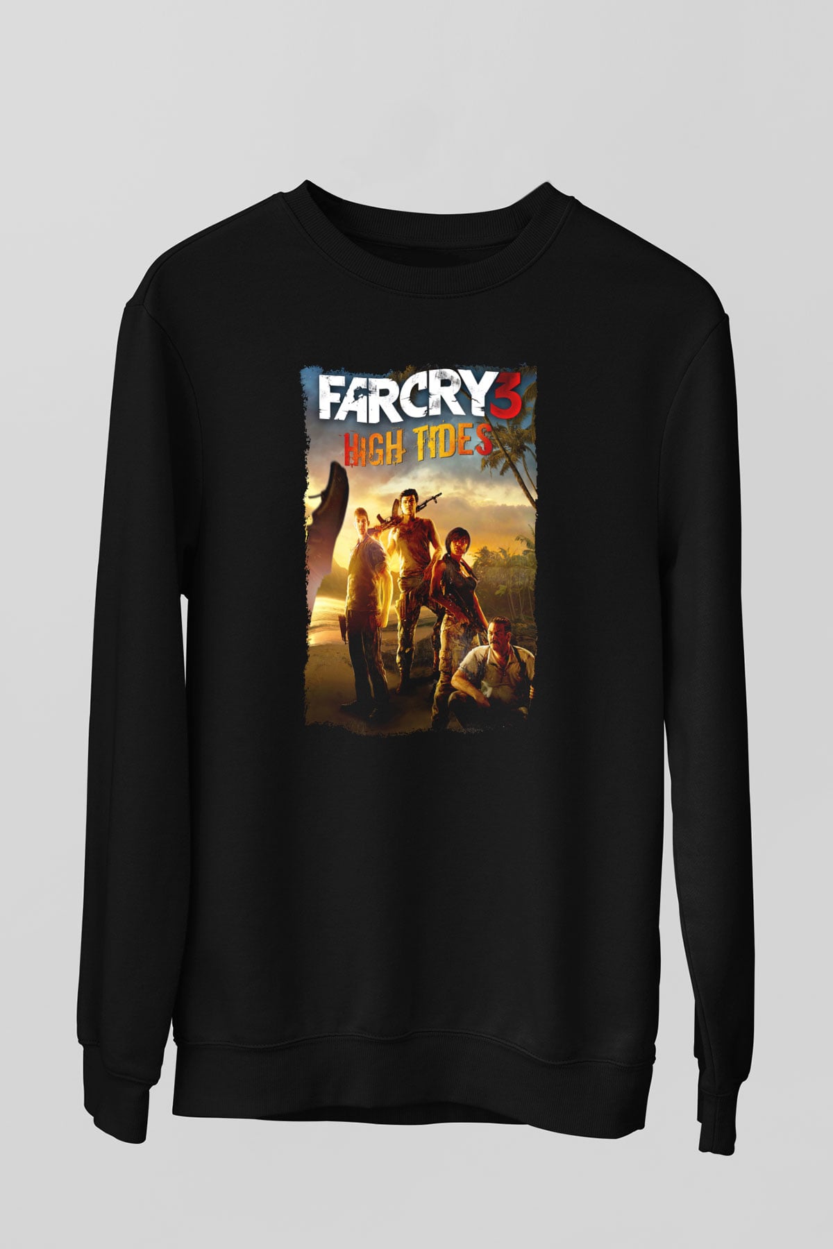 Far Cry Siyah Unisex Sweatshirt