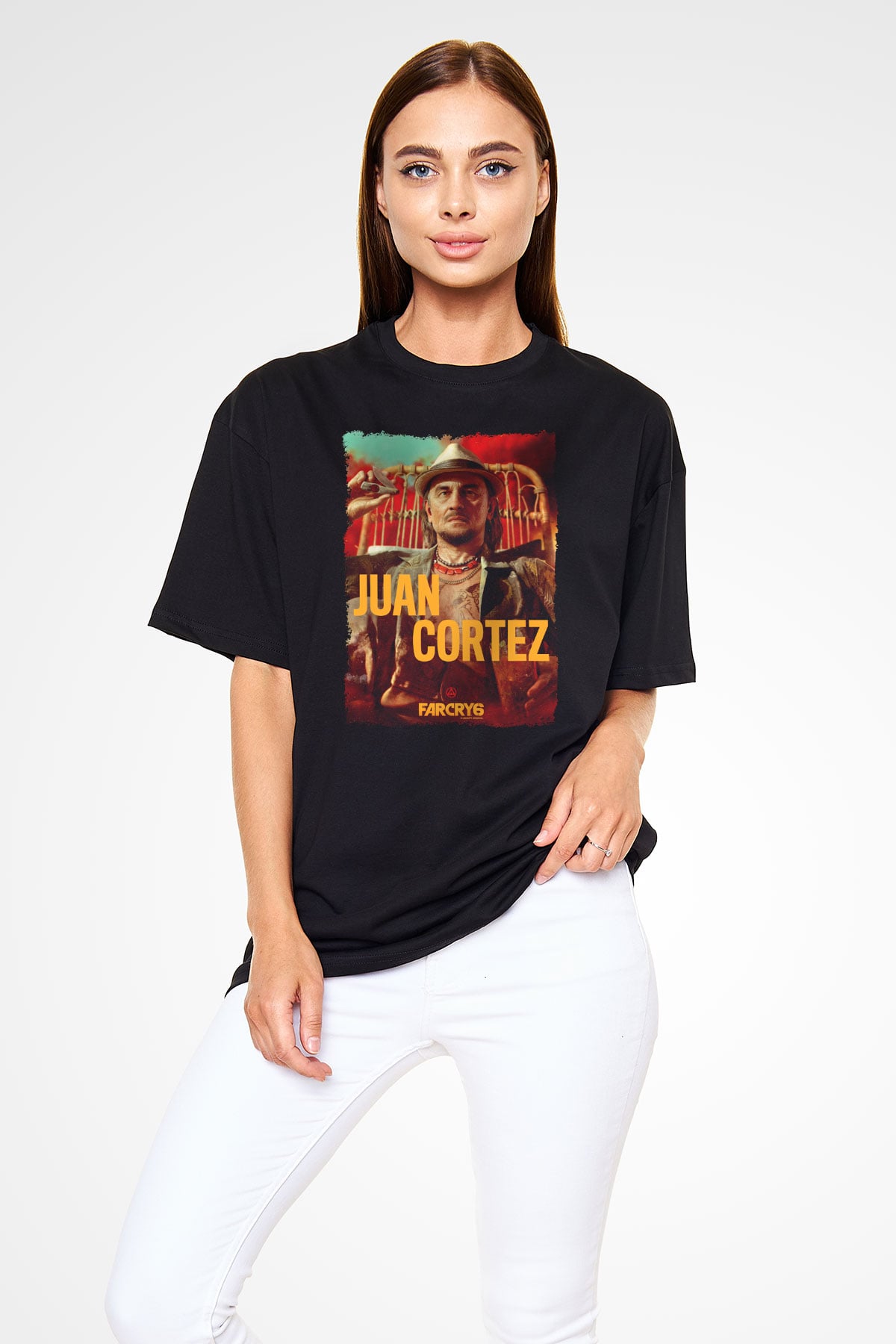 Far Cry Siyah Oversize Tişört Oversize T-shirt