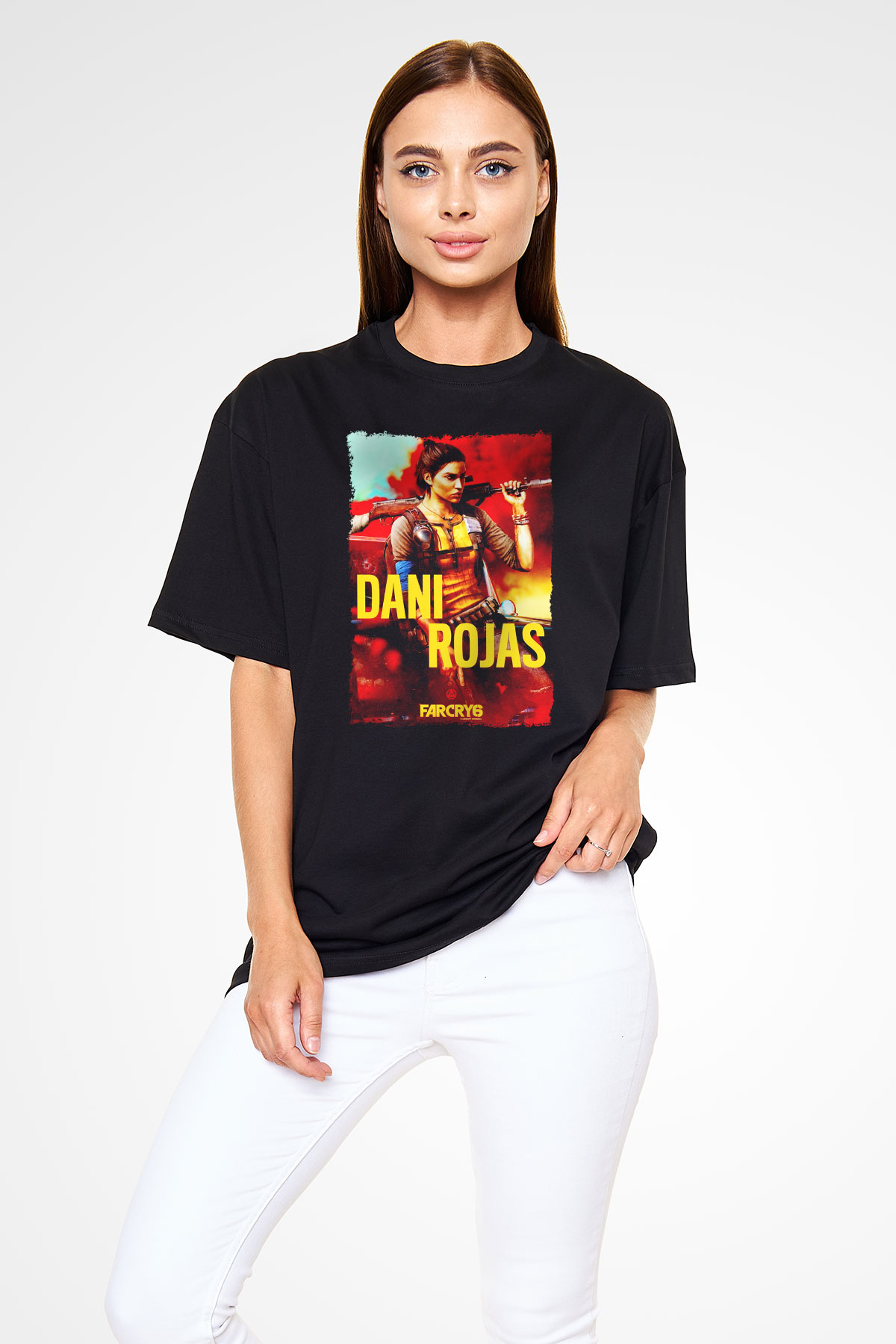 Far Cry Siyah Oversize Tişört Oversize T-shirt