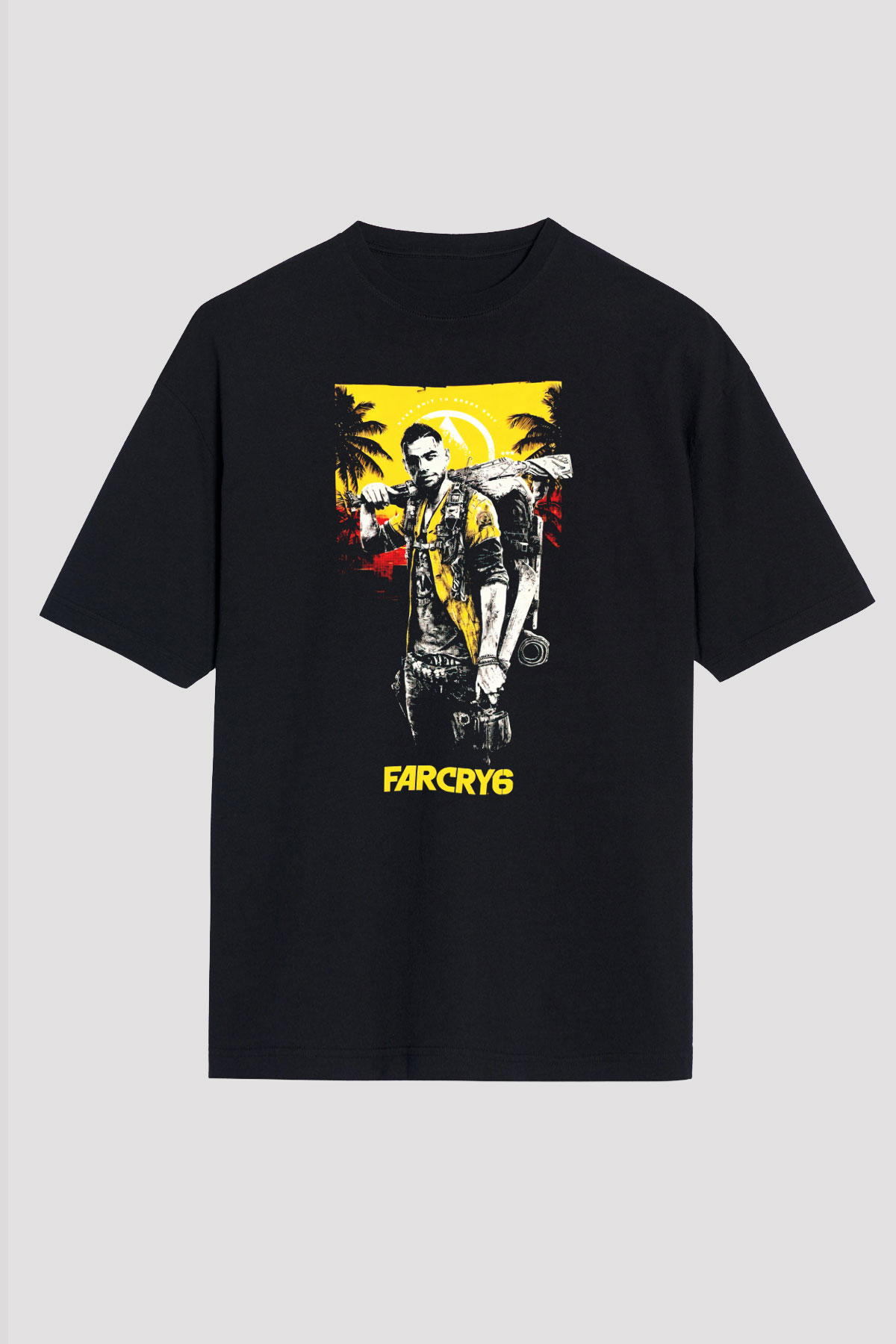 Far Cry Siyah Oversize Tişört Oversize T-shirt