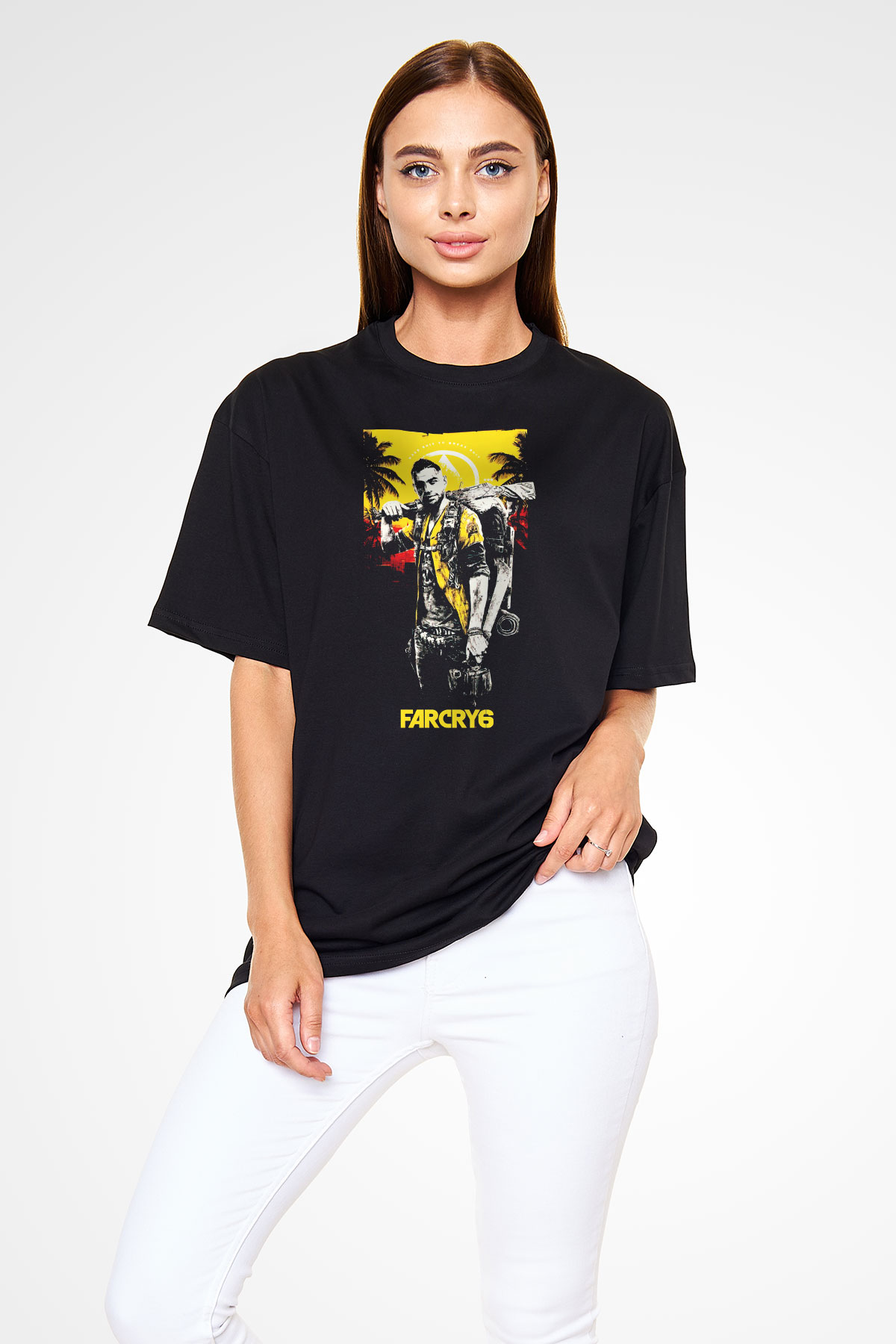 Far Cry Siyah Oversize Tişört Oversize T-shirt