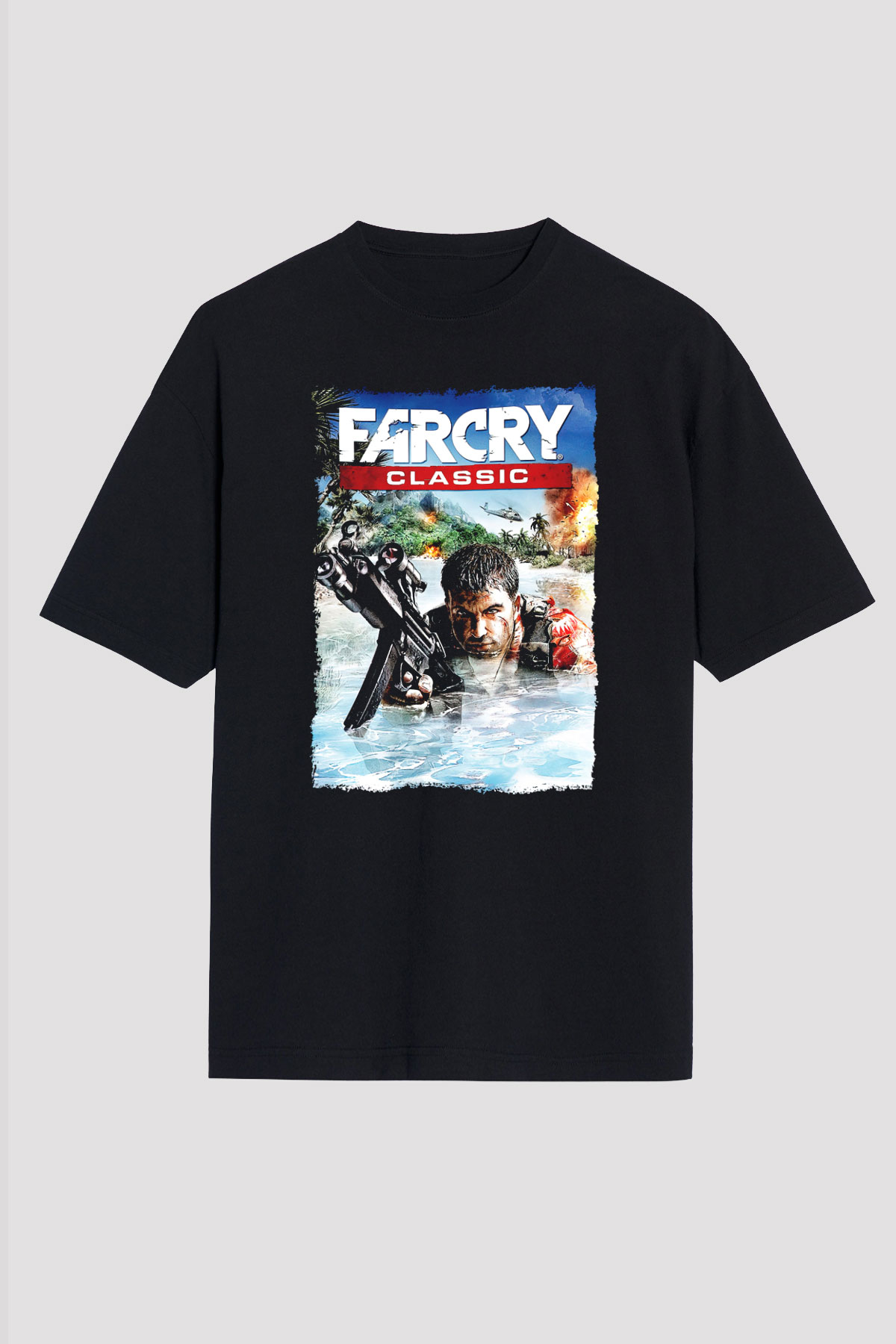 Far Cry Siyah Oversize Tişört Oversize T-shirt