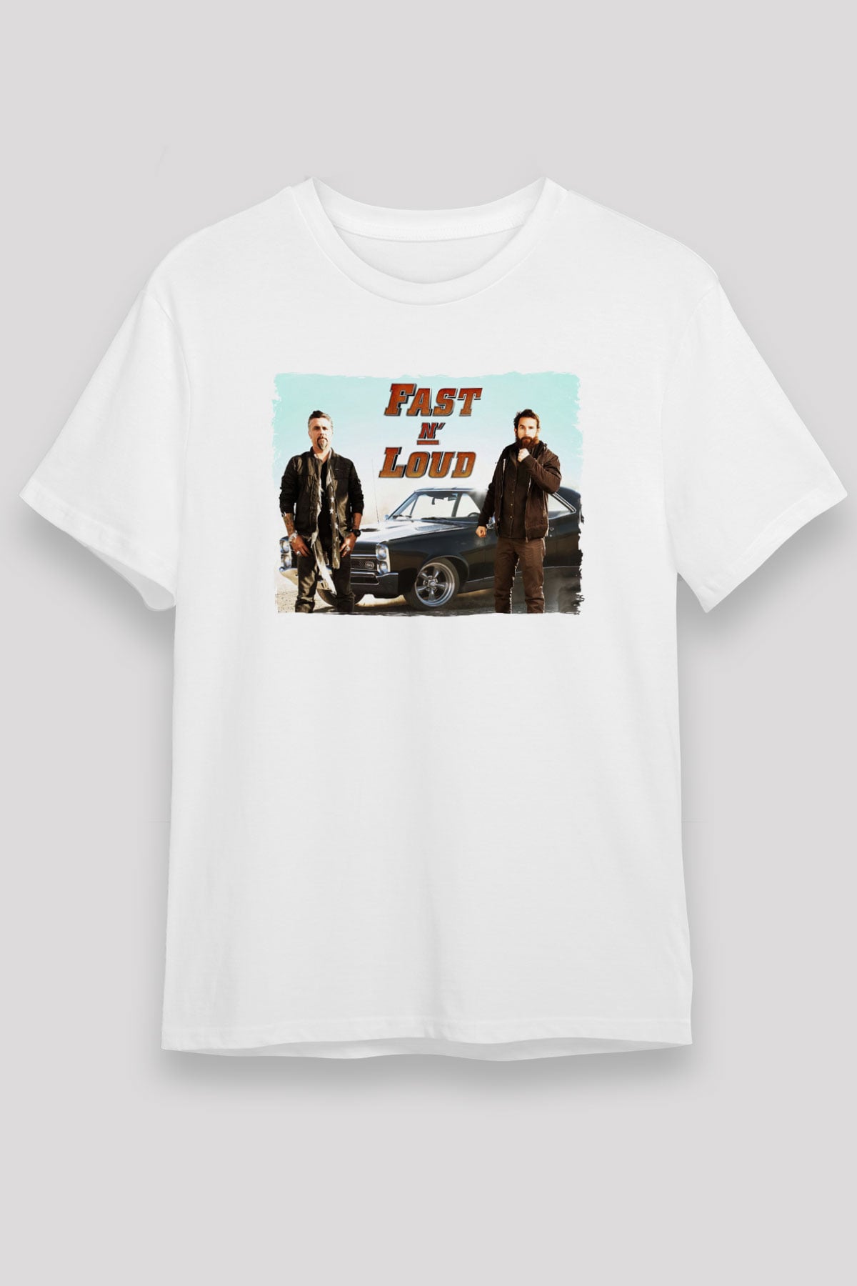 Fast N Loud Beyaz Unisex Tişört T-Shirt