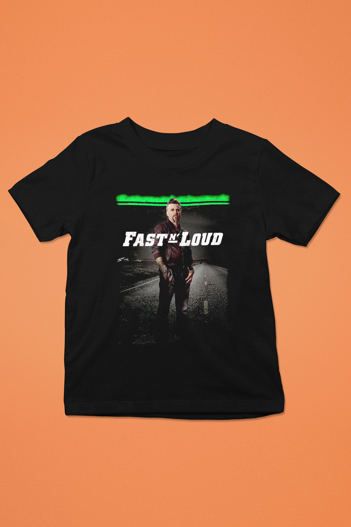 Fast N Loud Siyah Unisex Çocuk Tişört