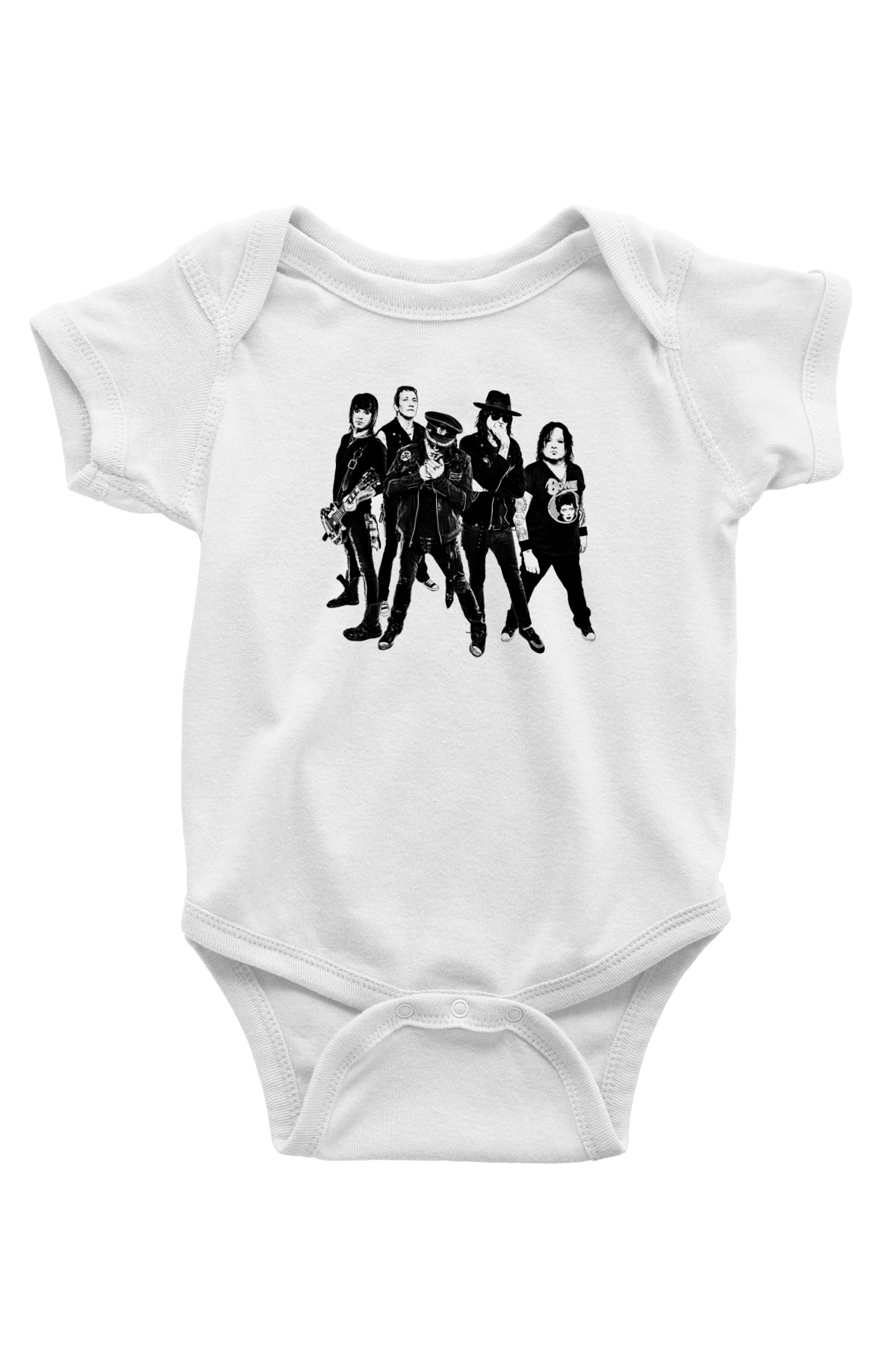 Faster Pussycat Baskılı Unisex Beyaz Bebek Body - Zıbın