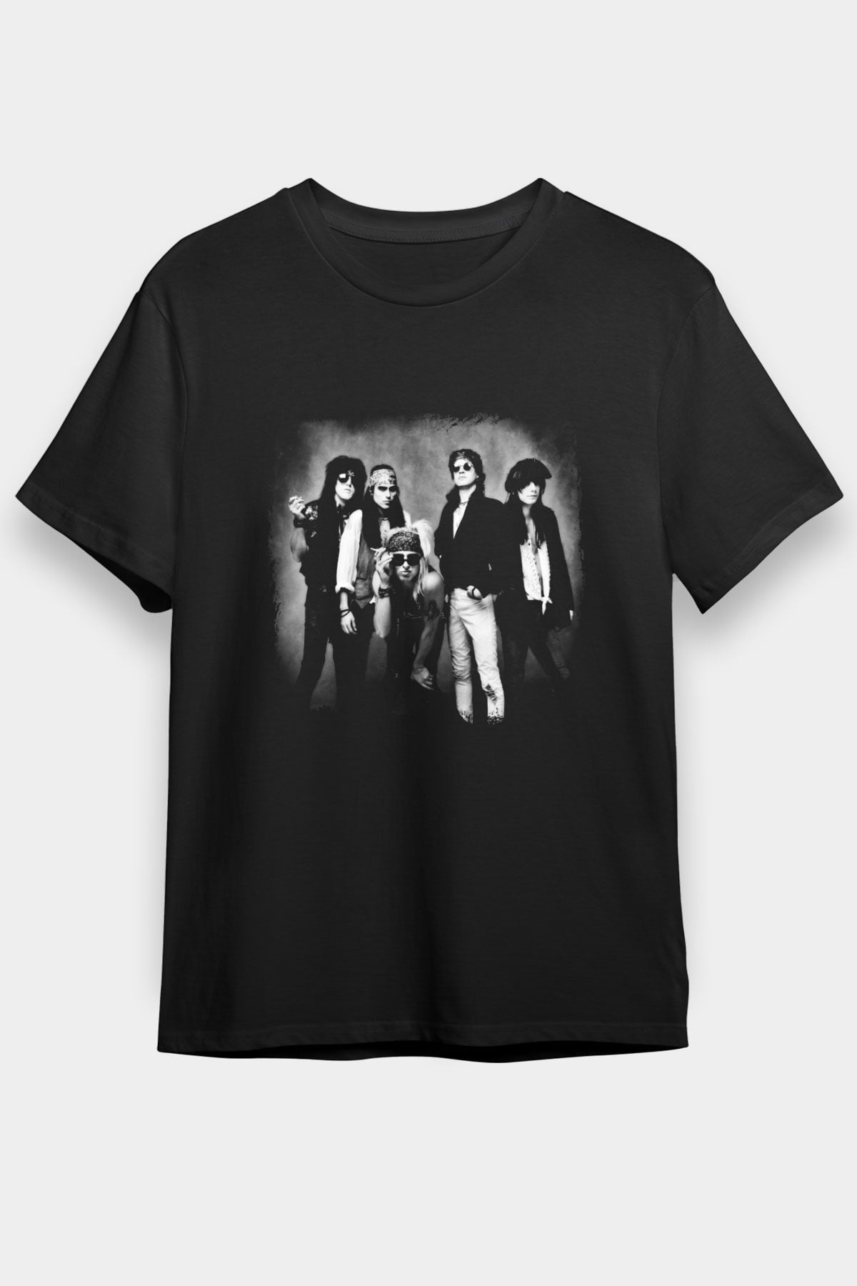 Faster Pussycat Baskılı Unisex Siyah Tişört