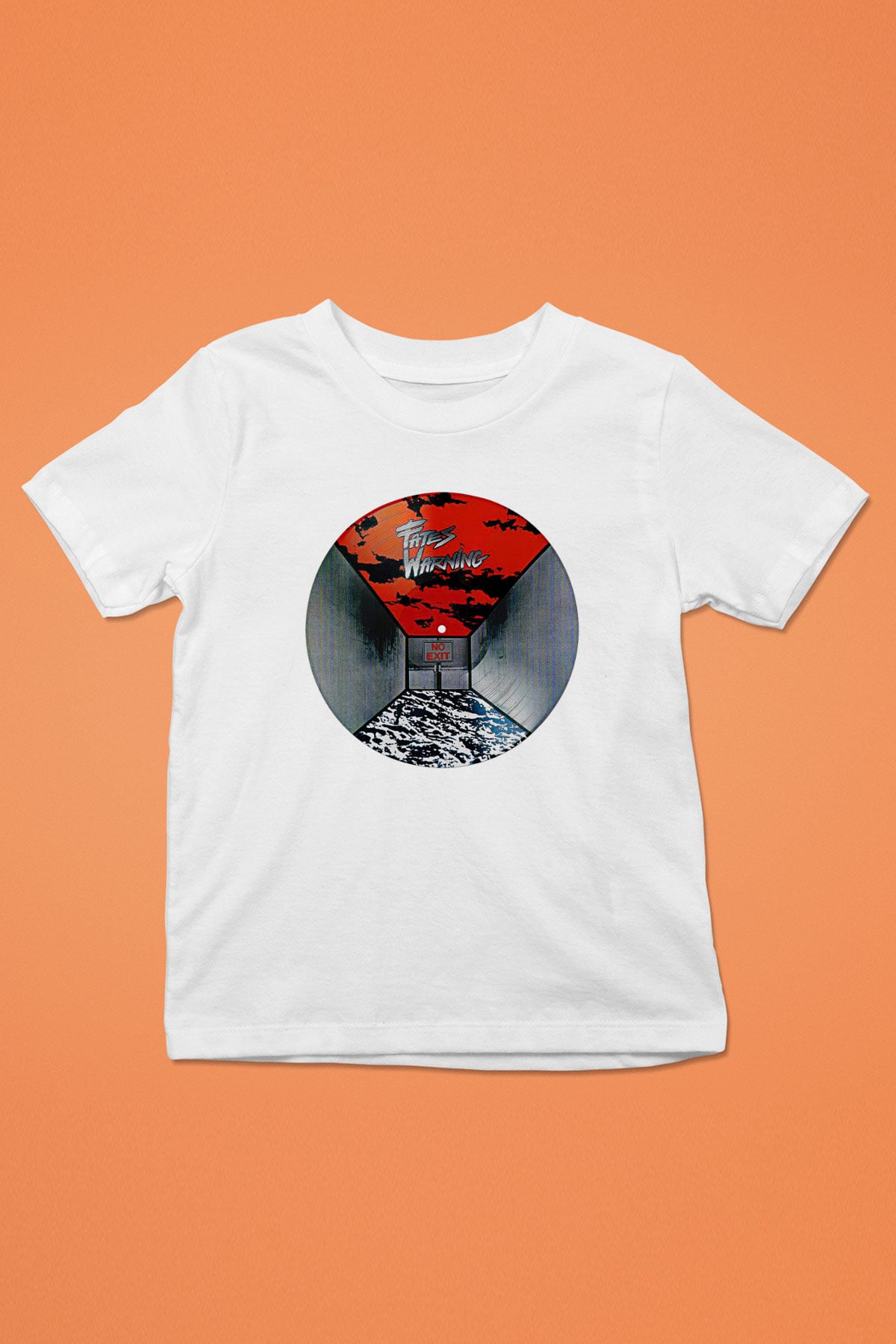 Fates Warning Baskılı Beyaz Unisex Beyaz Çocuk Tişört - Tshirt